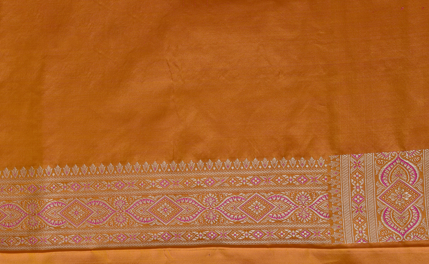 Handwoven Satin Tanchoi Saree