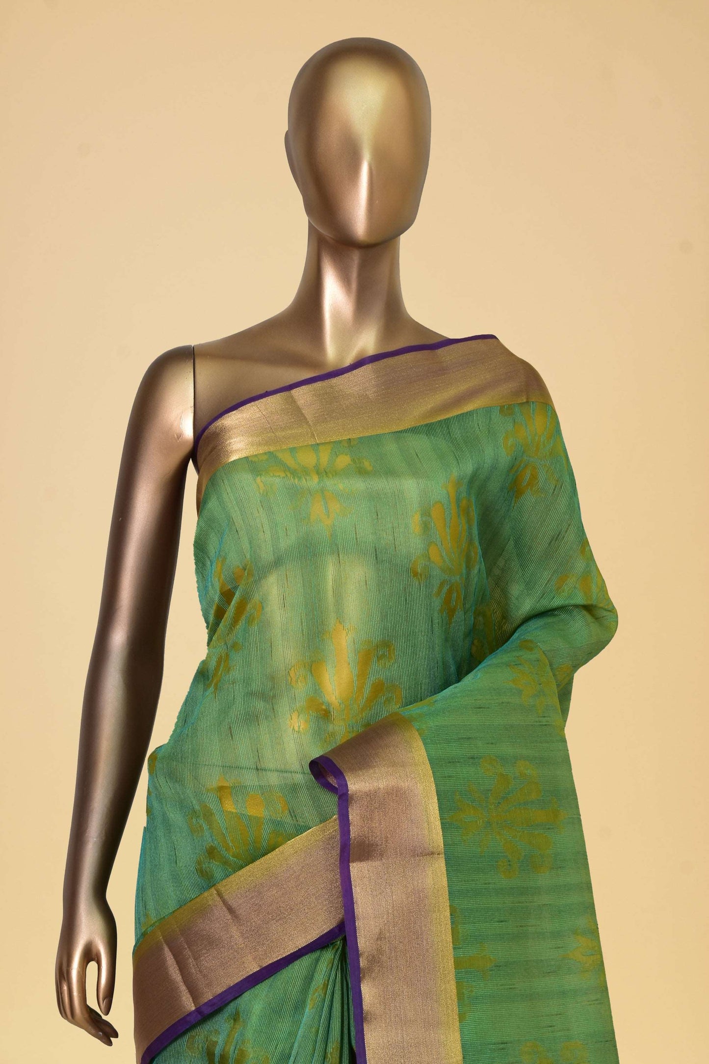 Art Cotton Cutwork Saree