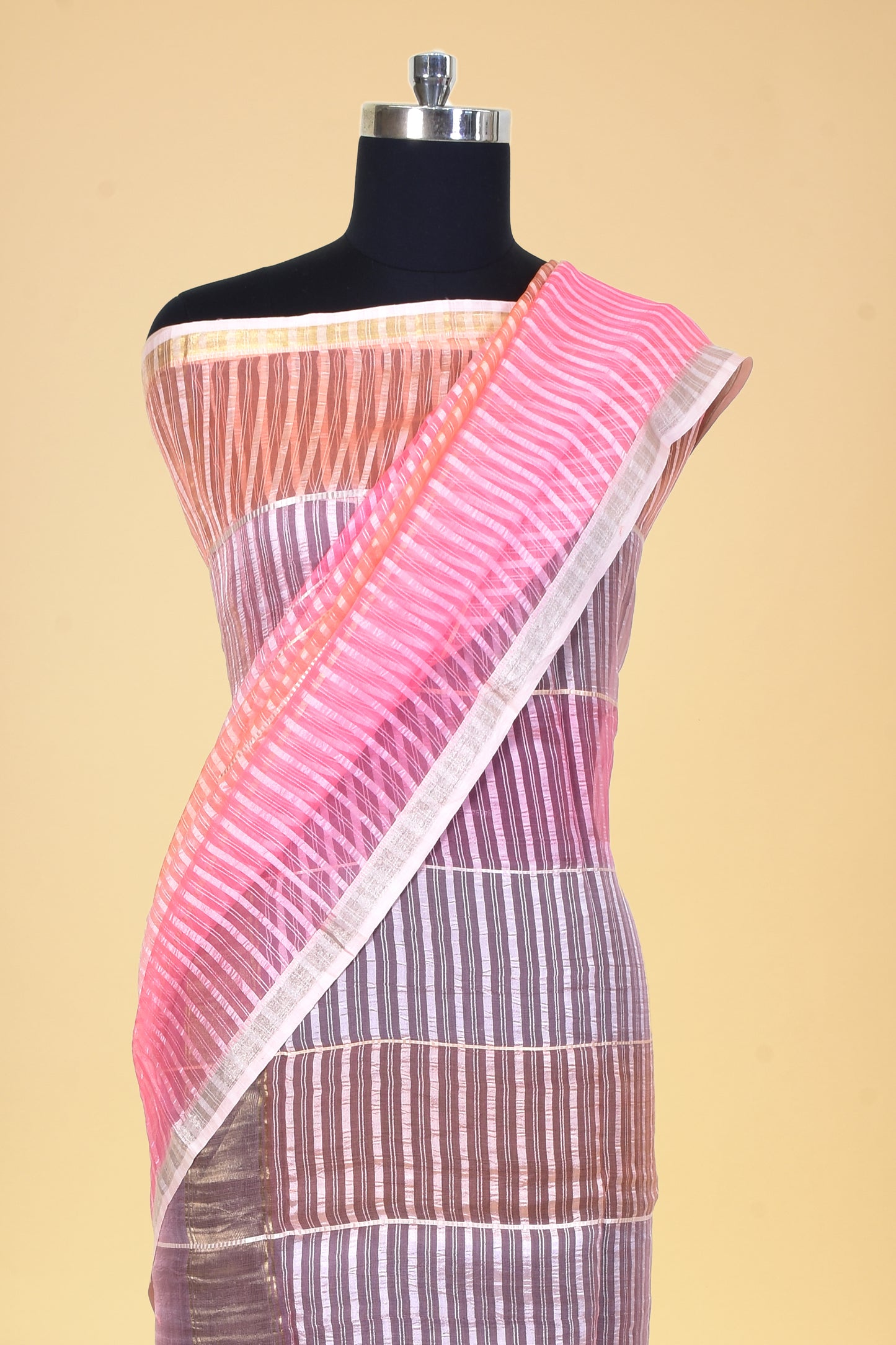 Pure Kora Silk Banarasi Handloom Cutwork Dupatta