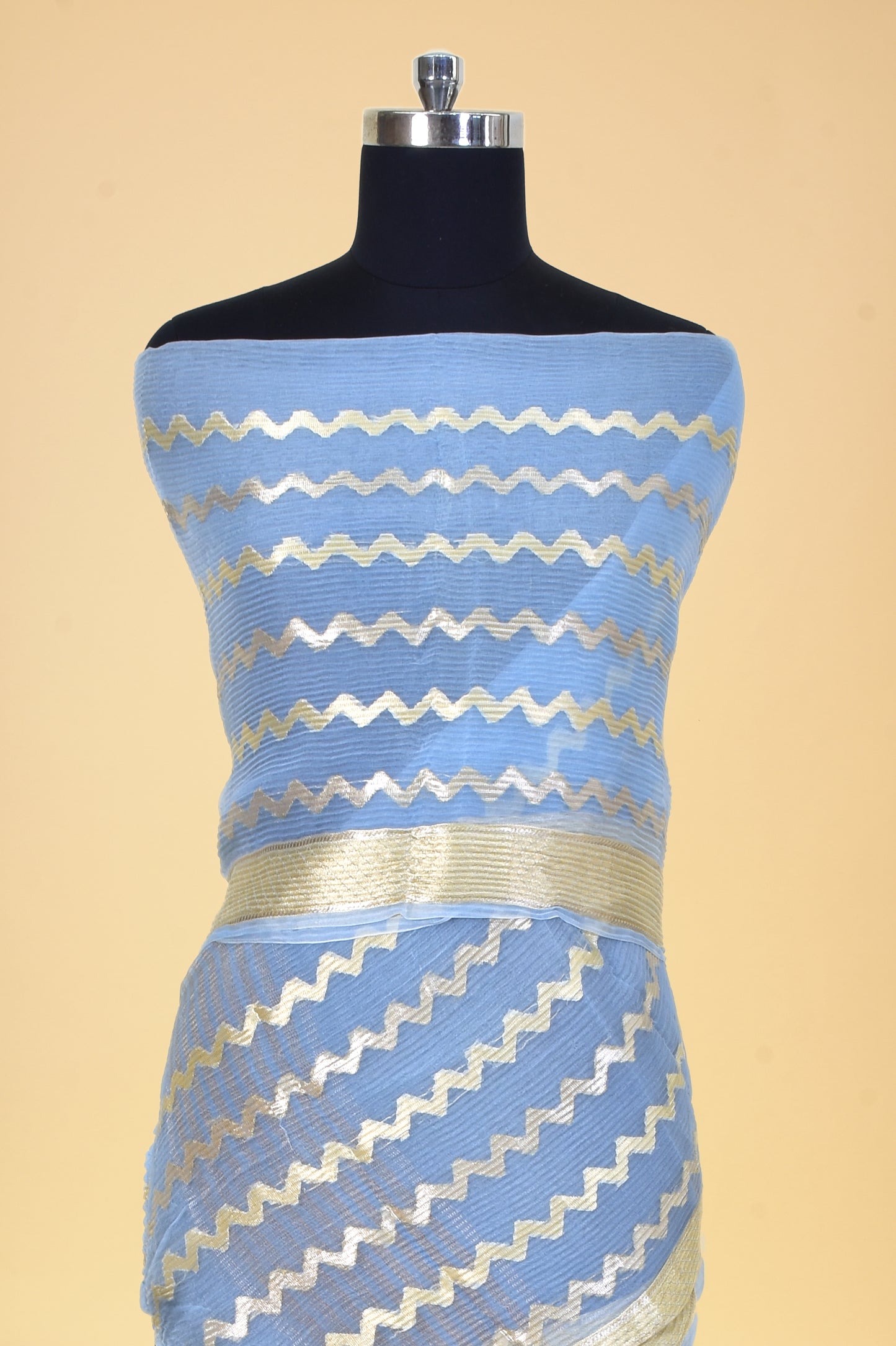 Pure Kora Silk Banarasi Handloom Cutwork Dupatta