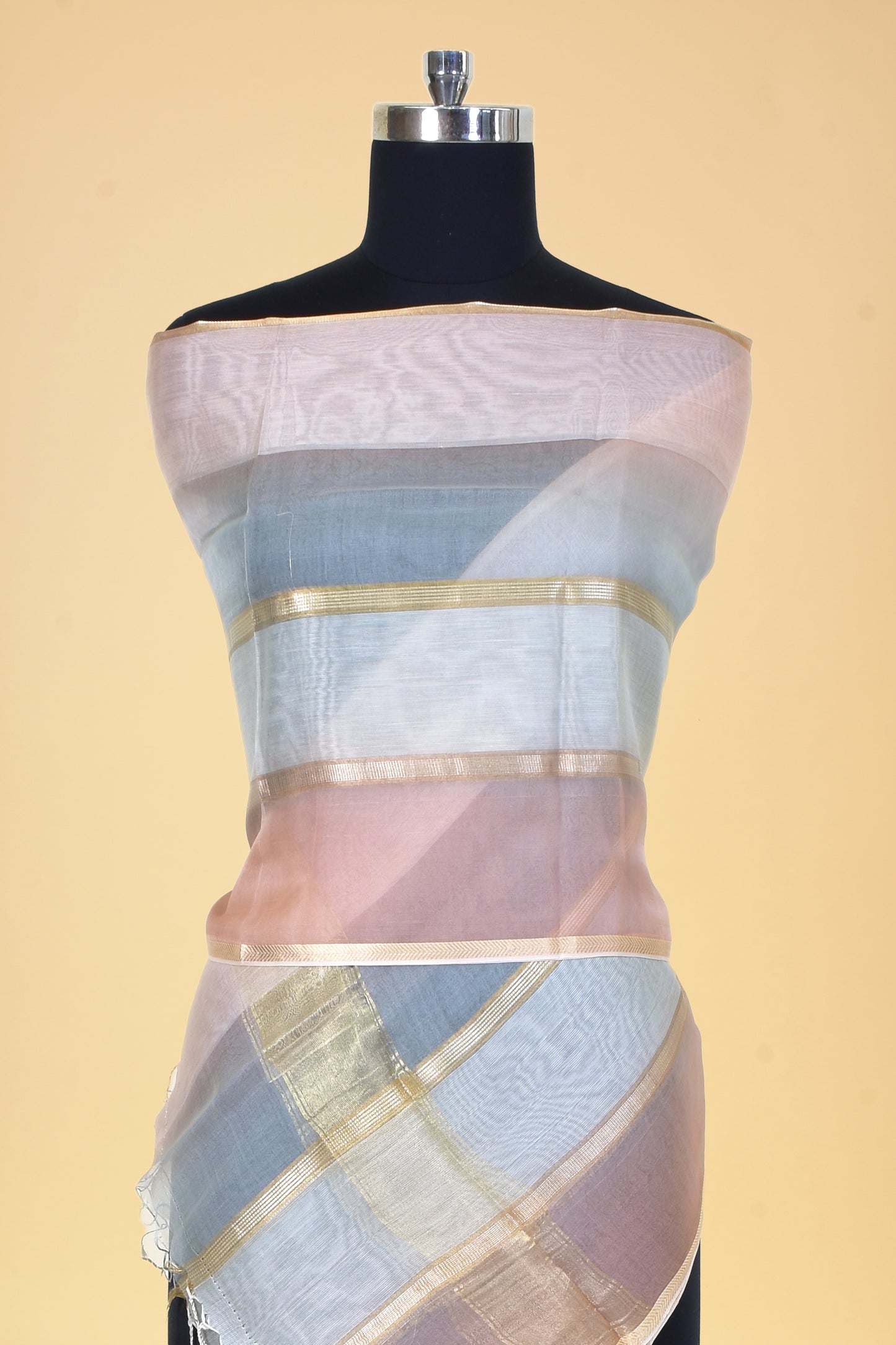 Pure Kora Silk Banarasi Handloom Dupatta