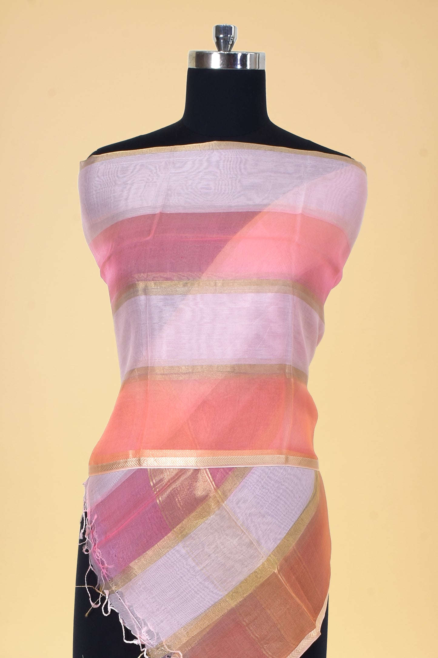 Pure Kora Silk Banarasi Handloom Dupatta