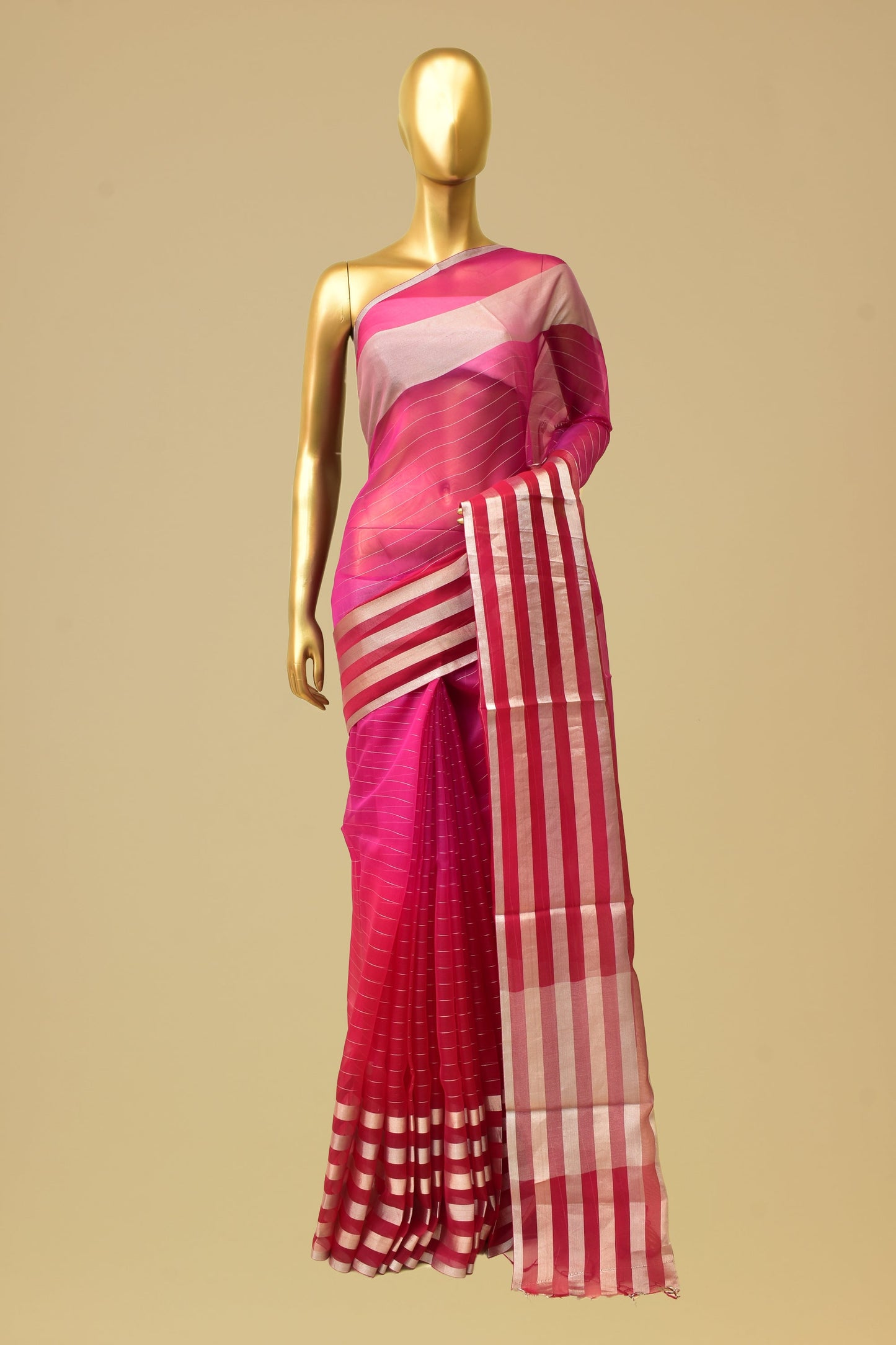 Handwoven Kora Cutwork Saree