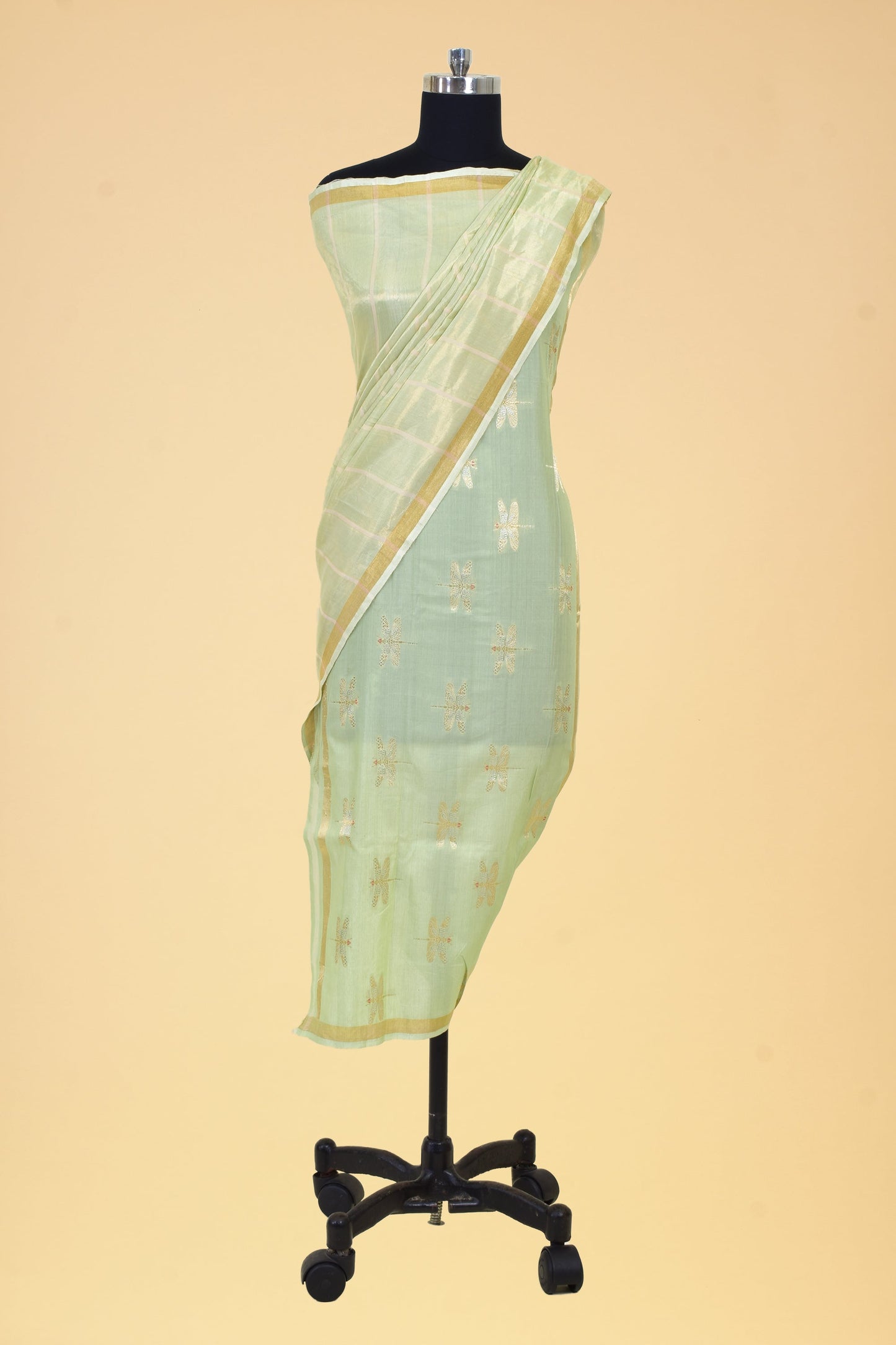Pure Chiffon Silk Banarasi Handloom Cutwork Dupatta