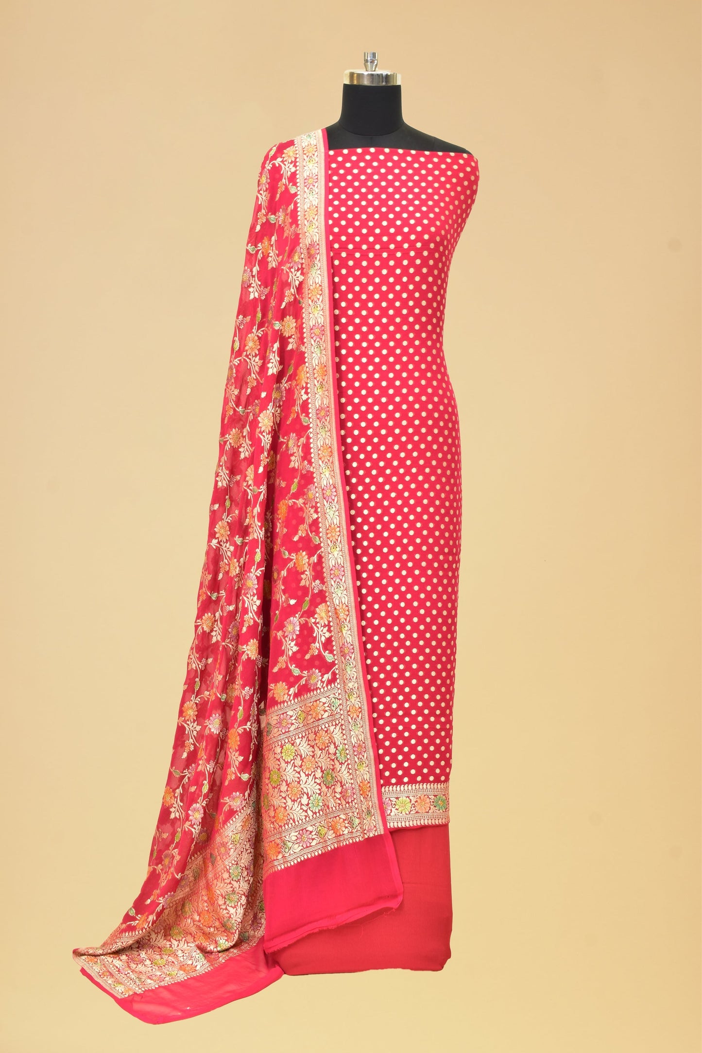 Chiffon Cutwork Booti Suit