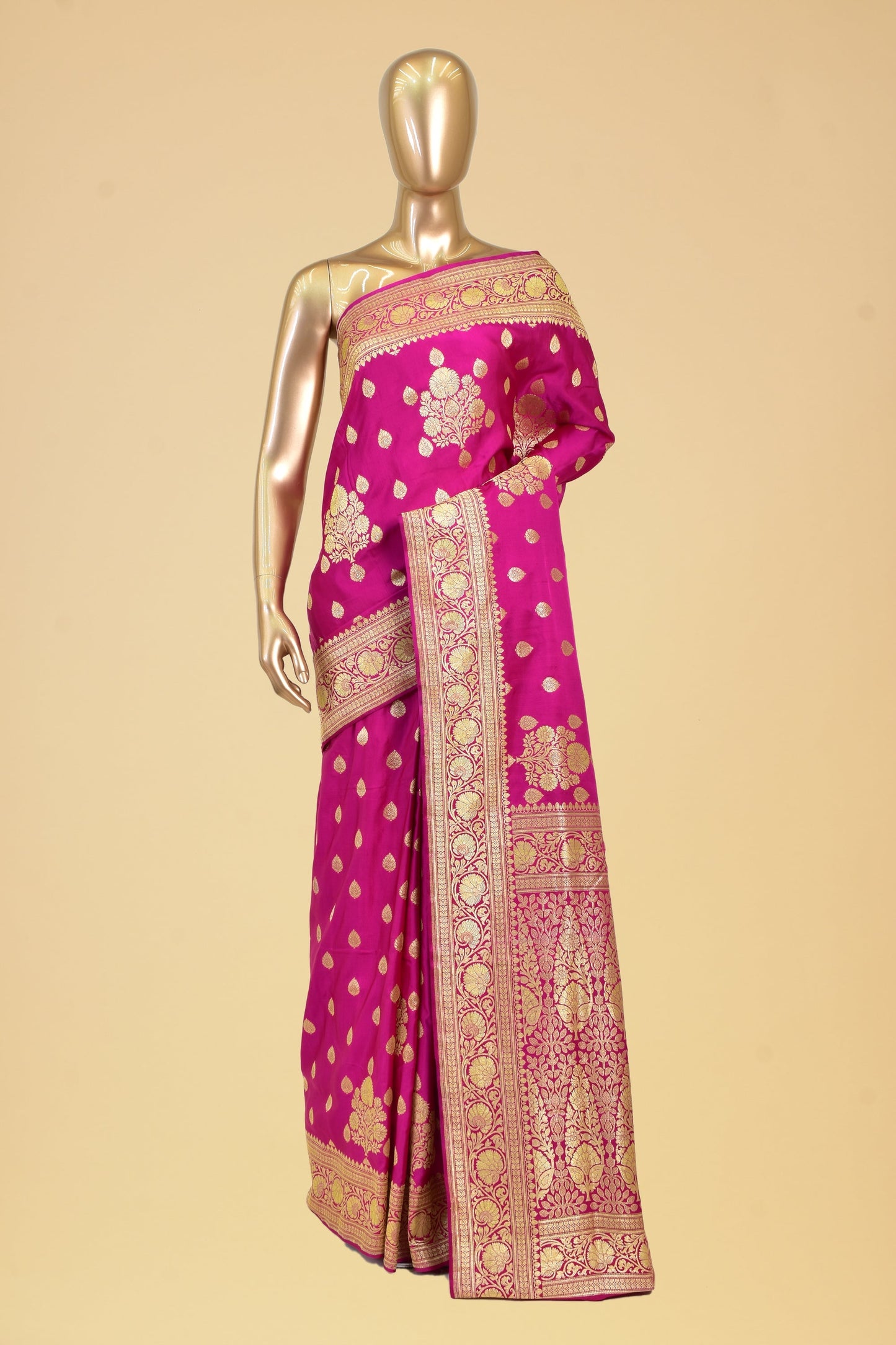 Satin Cutwork Saree