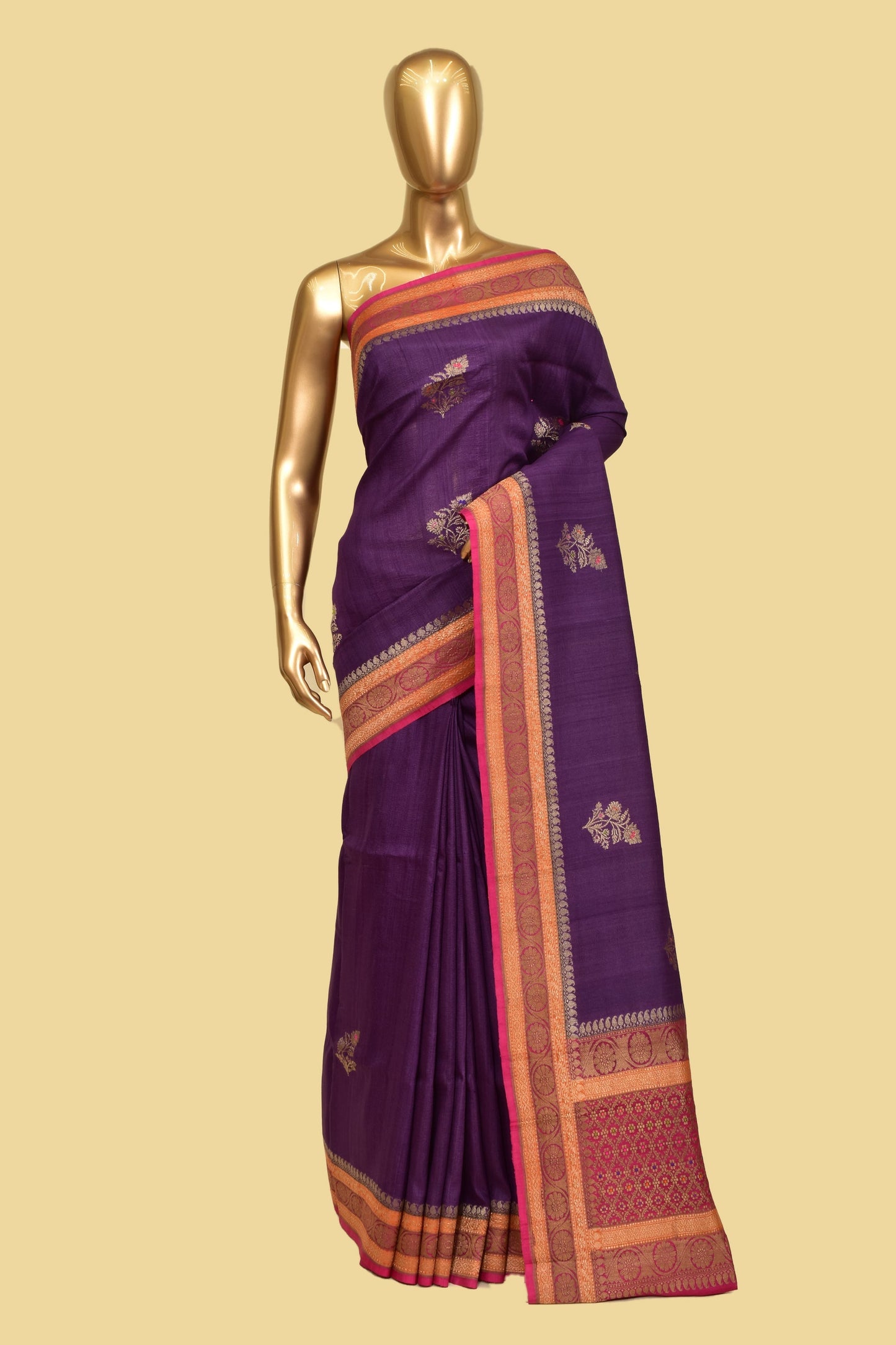 Tusser Kadwa Saree