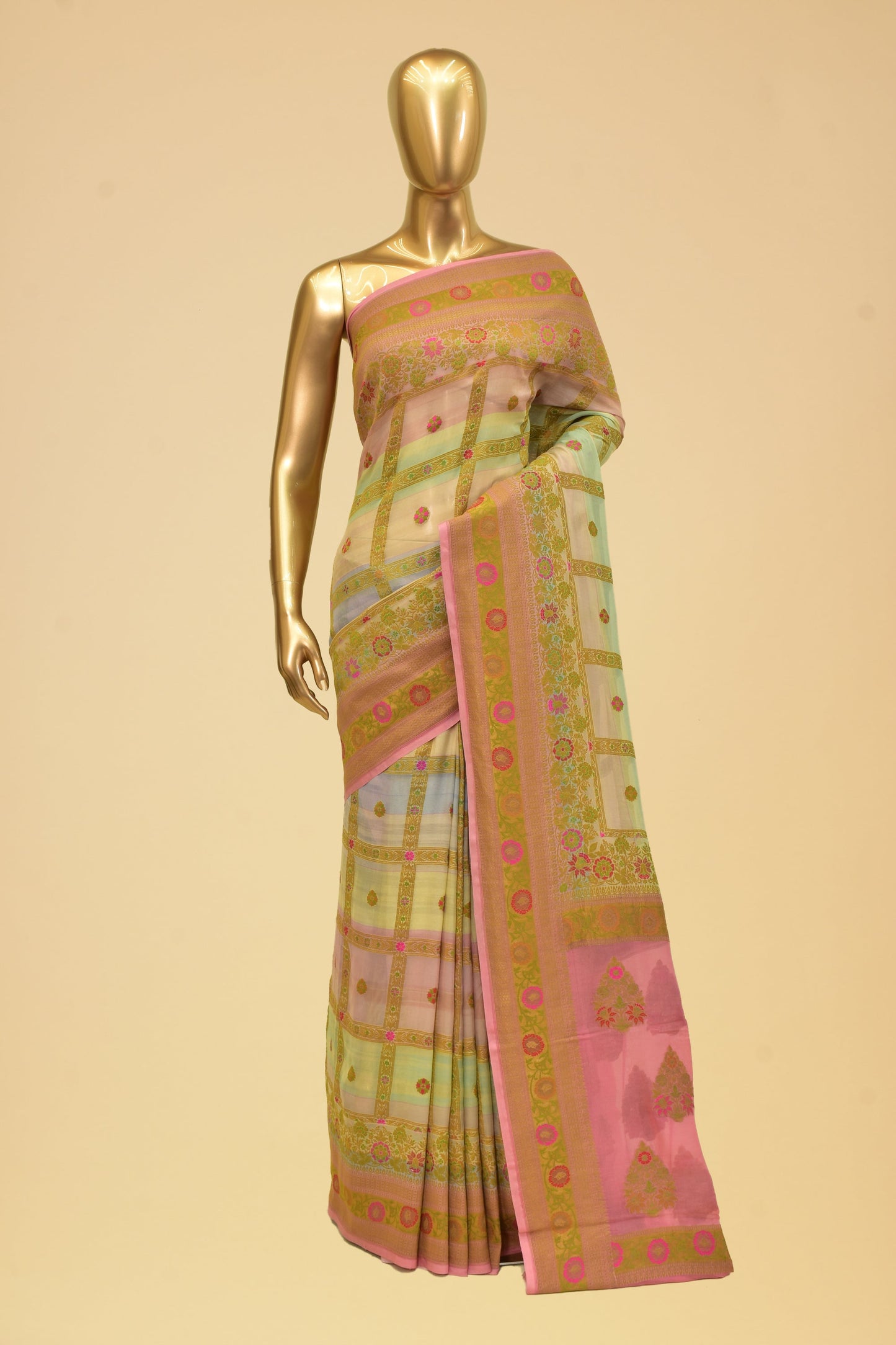 Chiffon Cutwork Saree