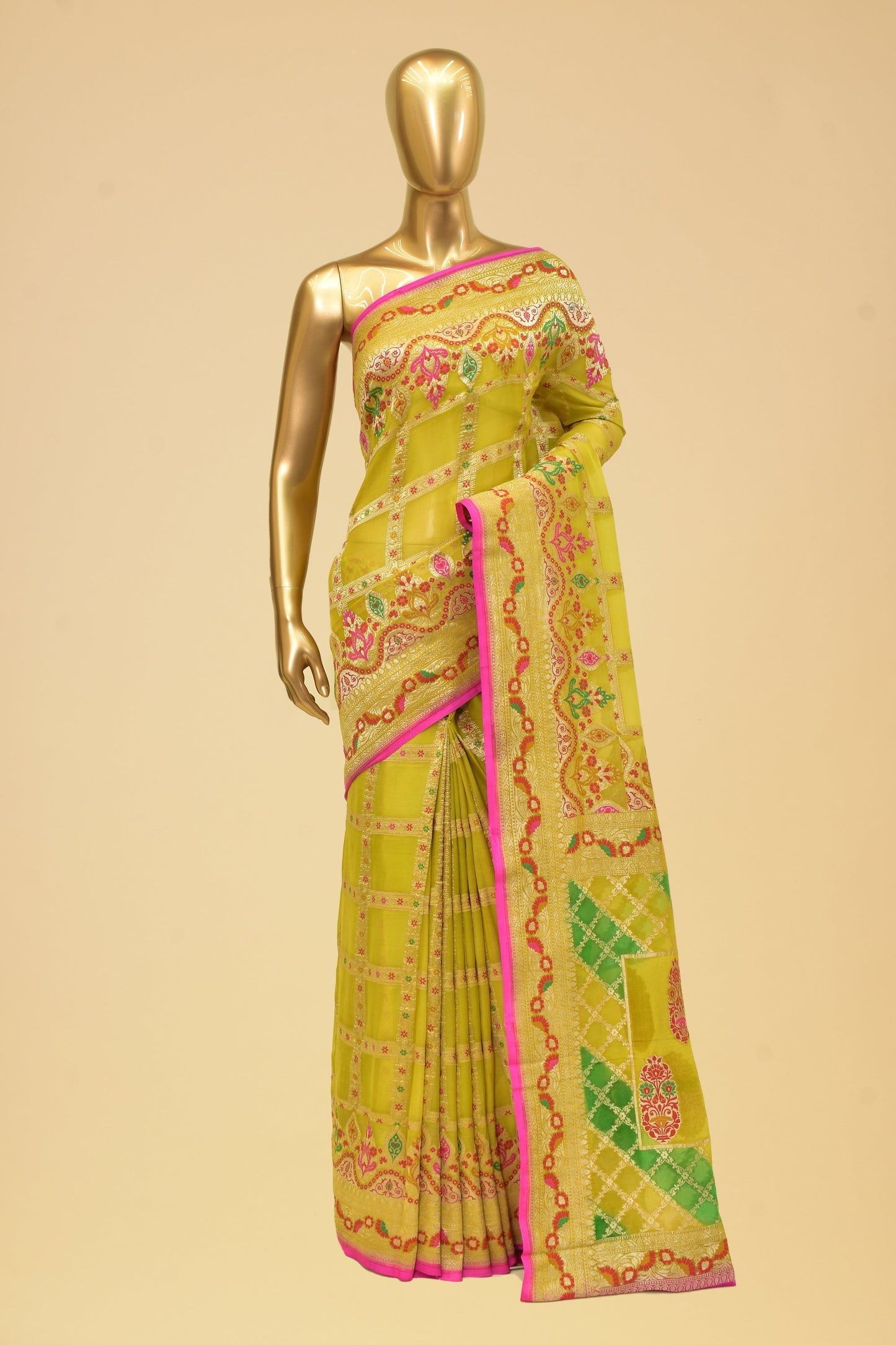Chiffon Cutwork Saree