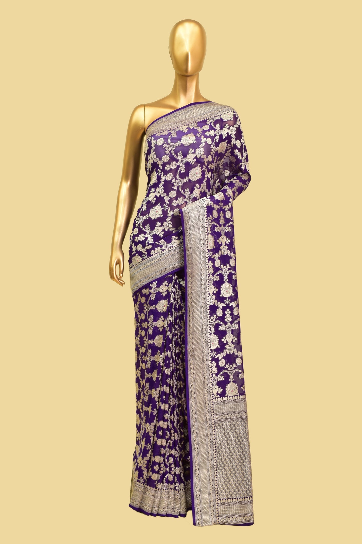 Chiffon Cutwork Saree
