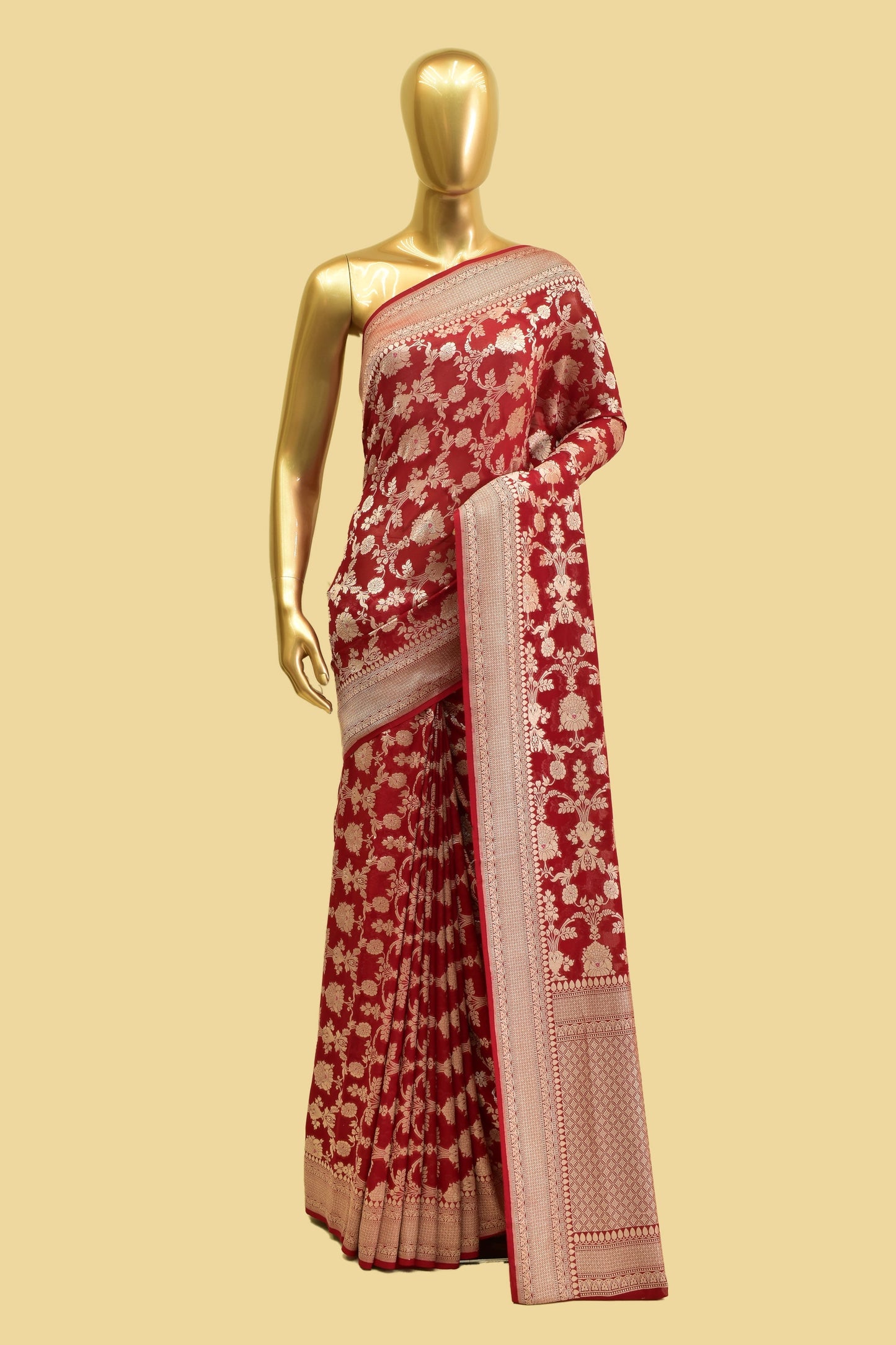 Chiffon Cutwork Saree