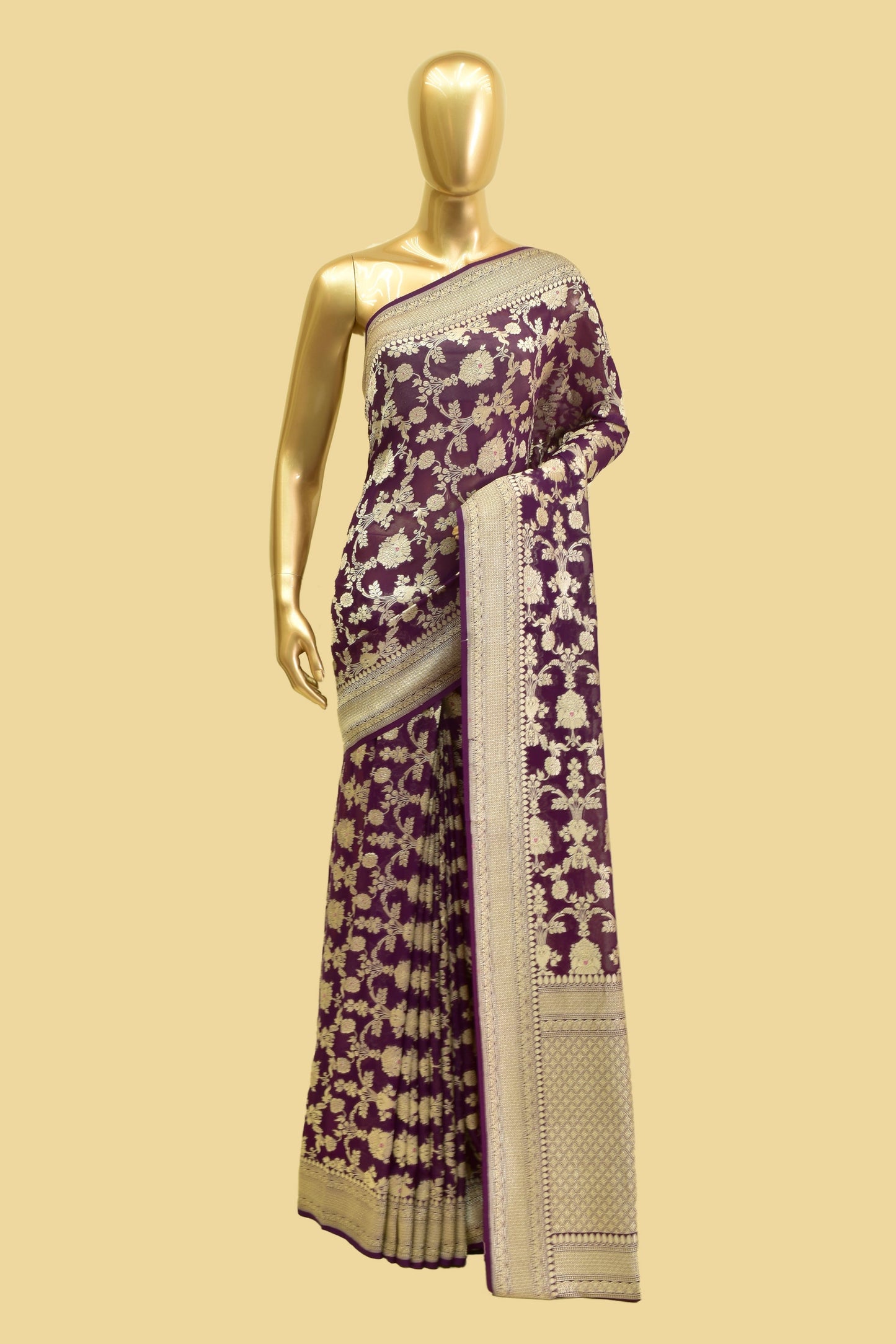 Chiffon Cutwork Saree