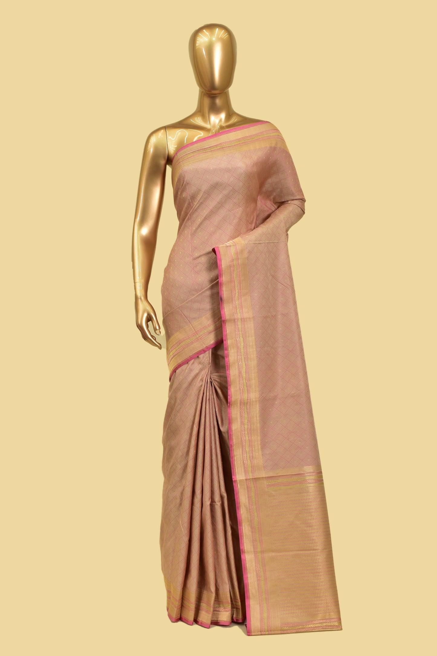 Satin Tanchoi Saree