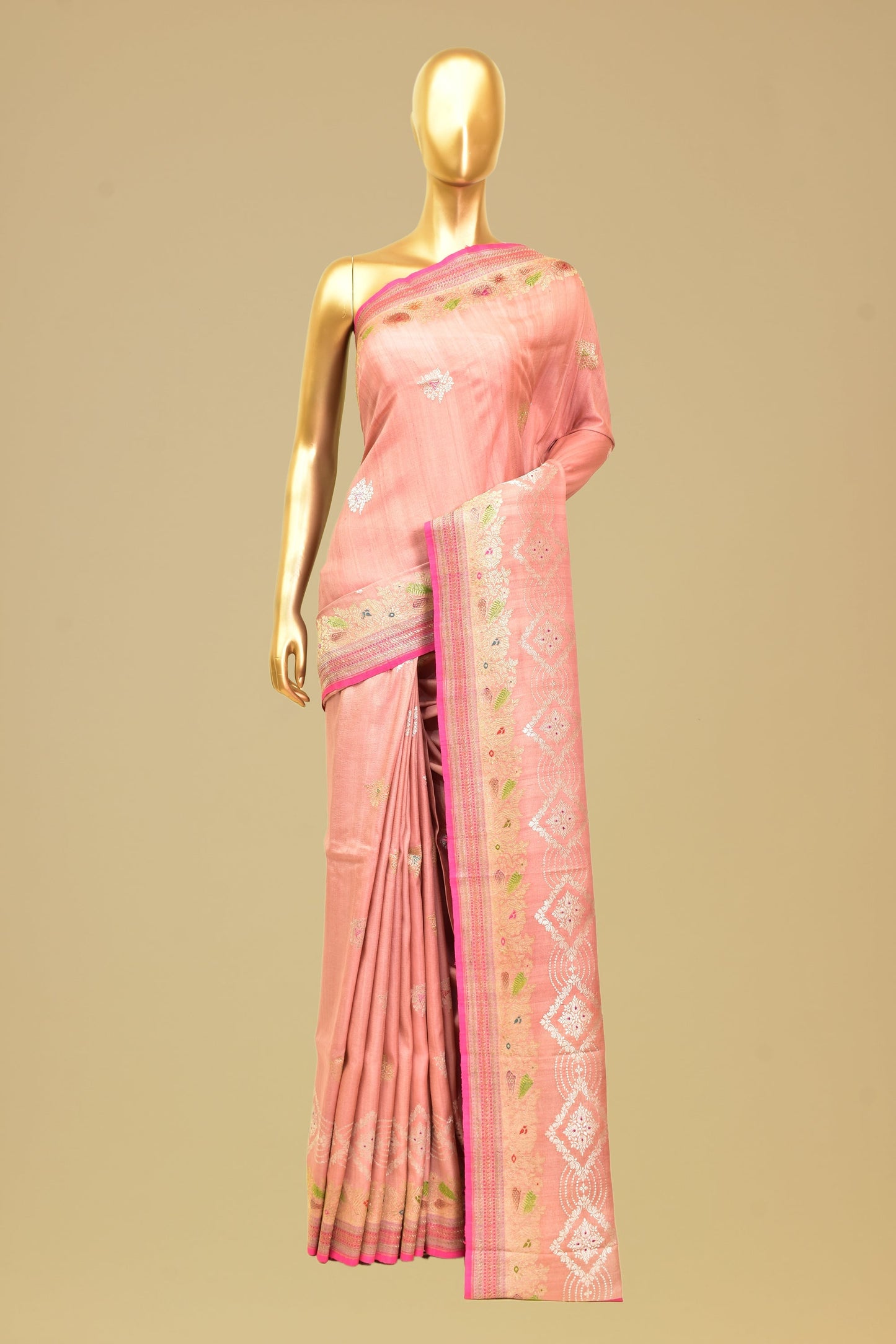 Tusser Kadwa Saree