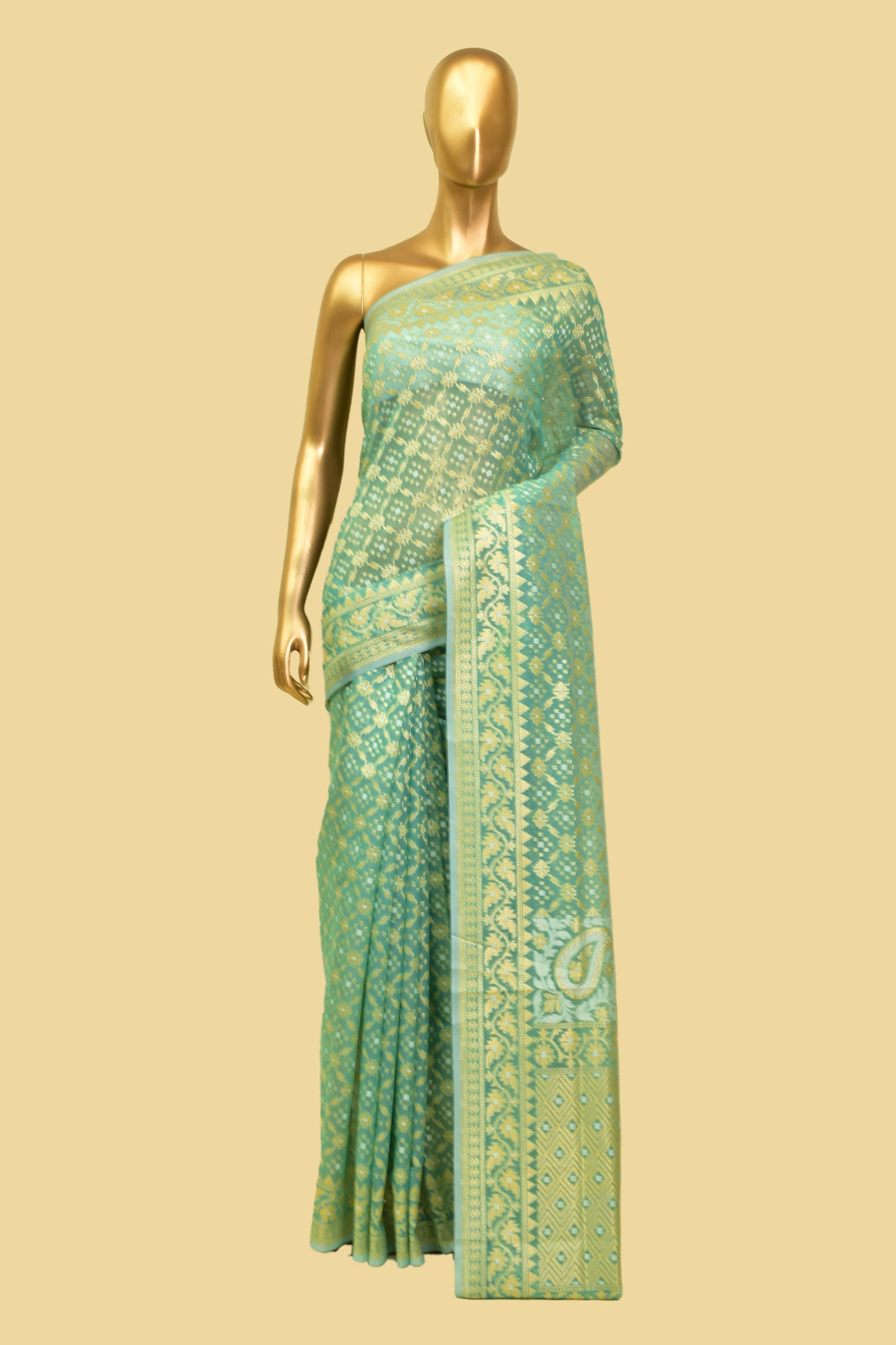 Art Georgette Cutwork Saree
