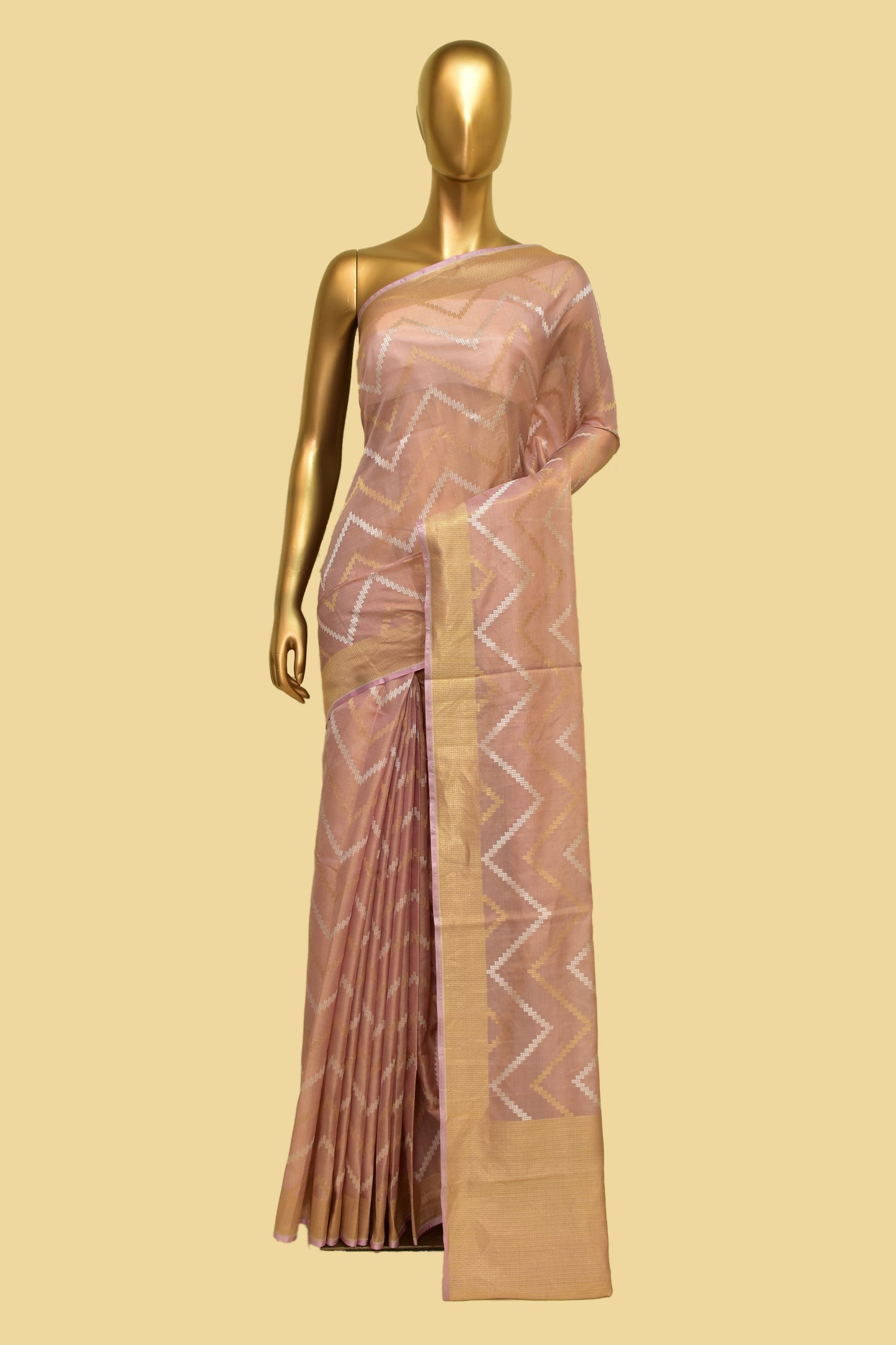 Tissue Cutwork Saree