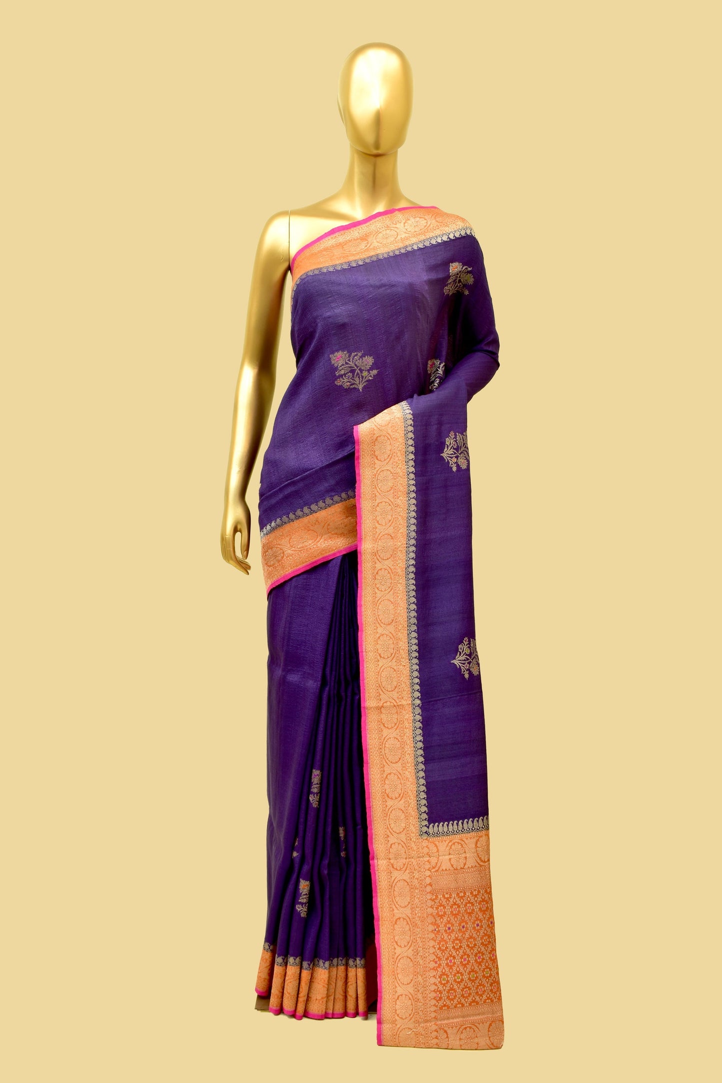 Tusser Kadwa Saree