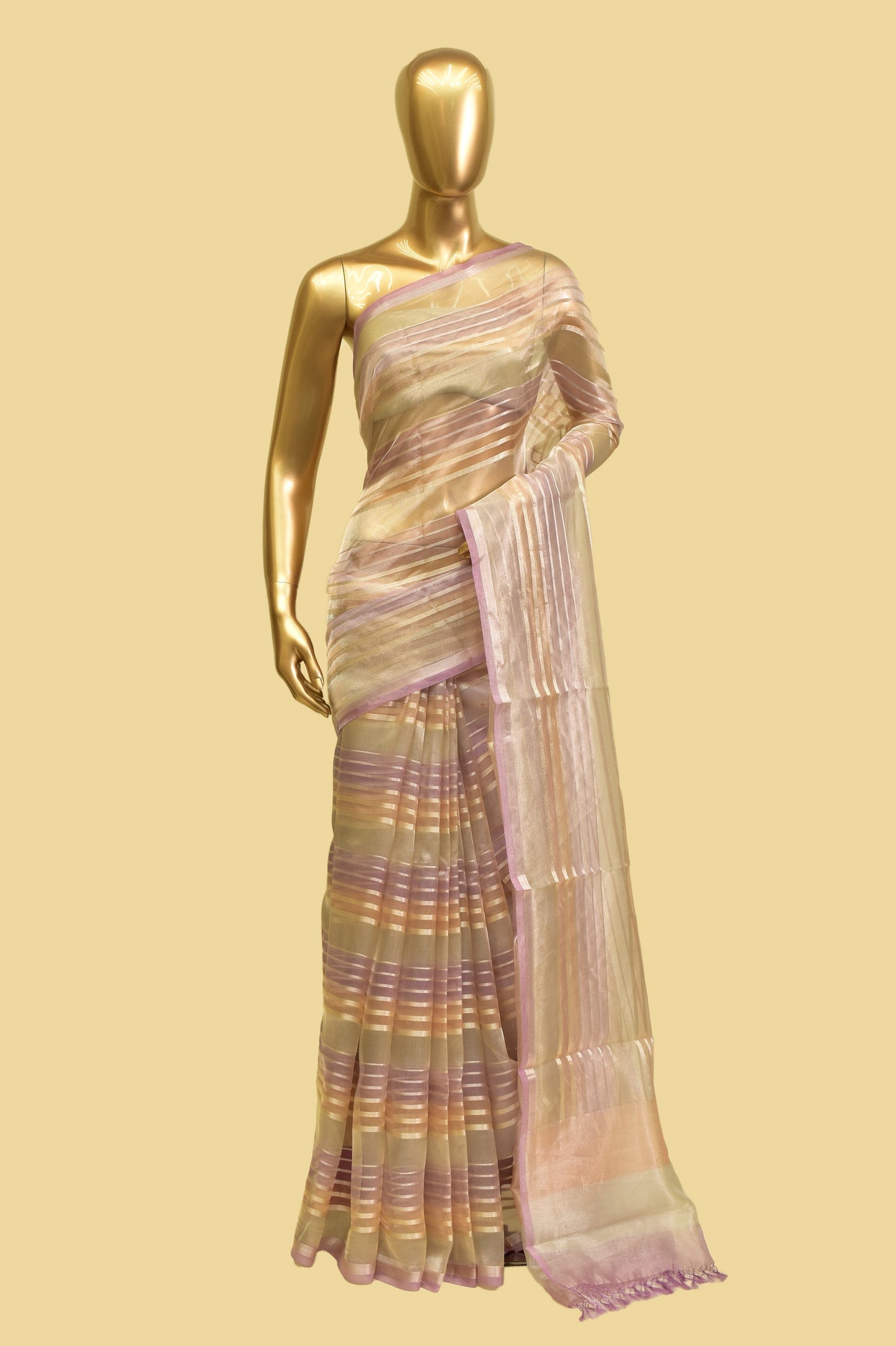 Tissue Cutwork Saree