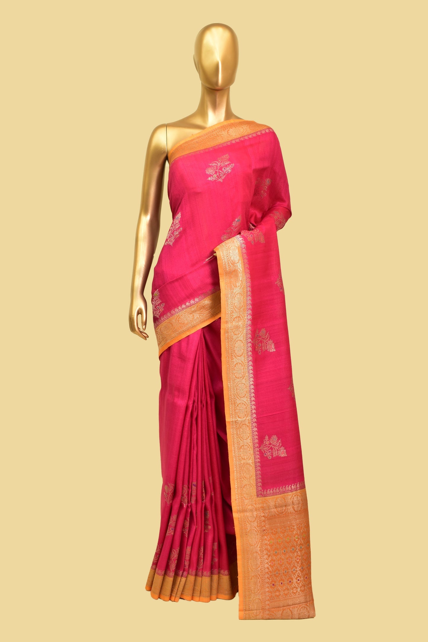 Tusser Kadwa Saree