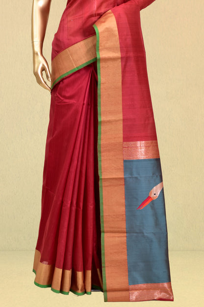 Tusser Kadwa Saree