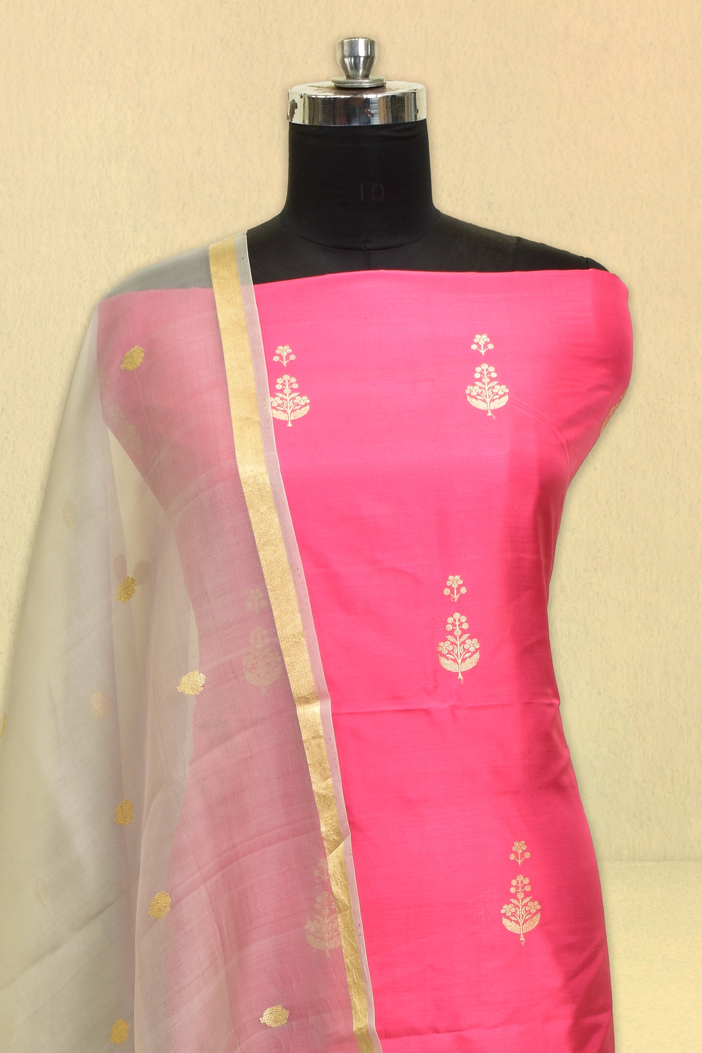 Silk Cutwork Suit