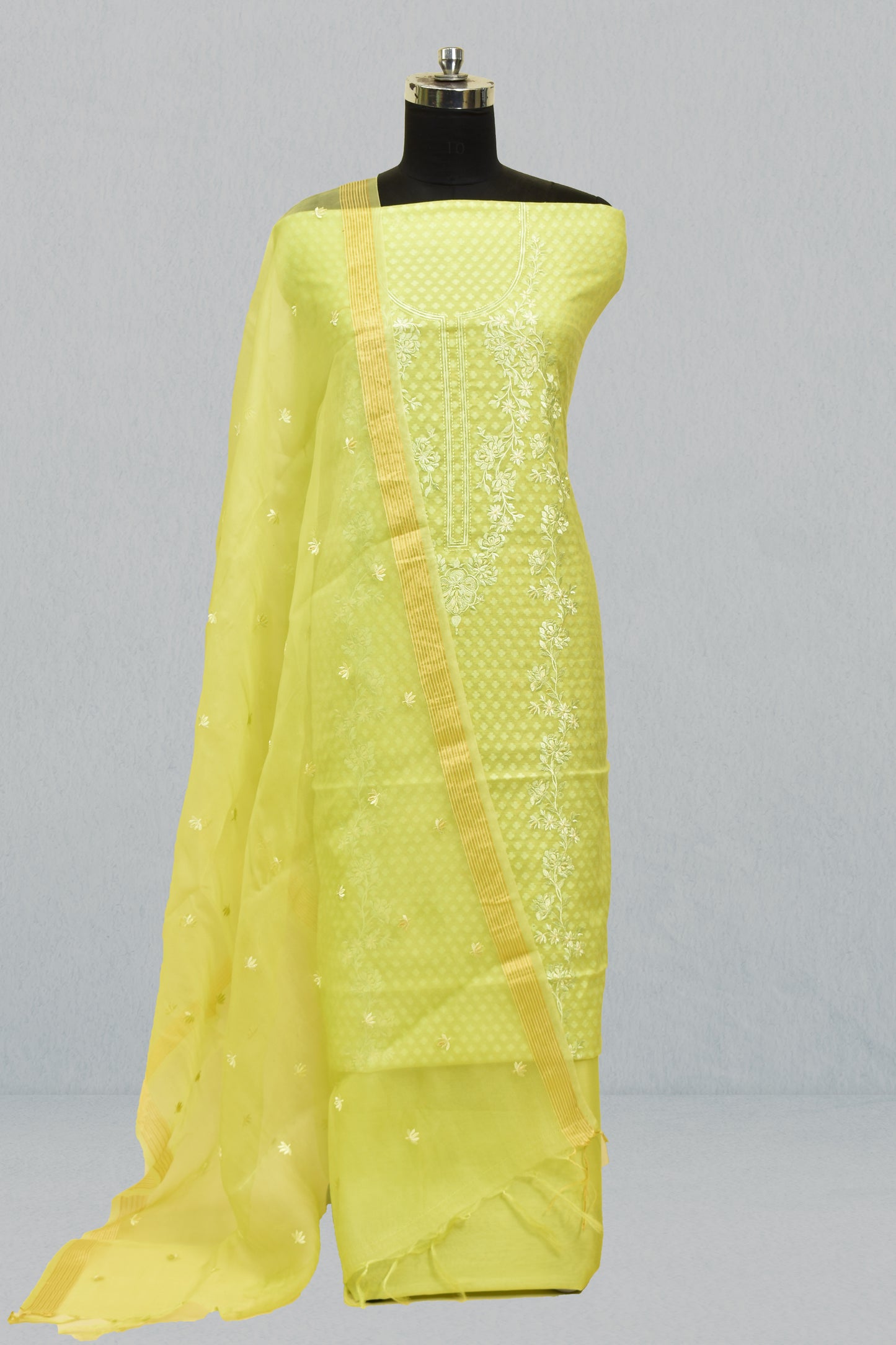 Cotton Cutwork Suit