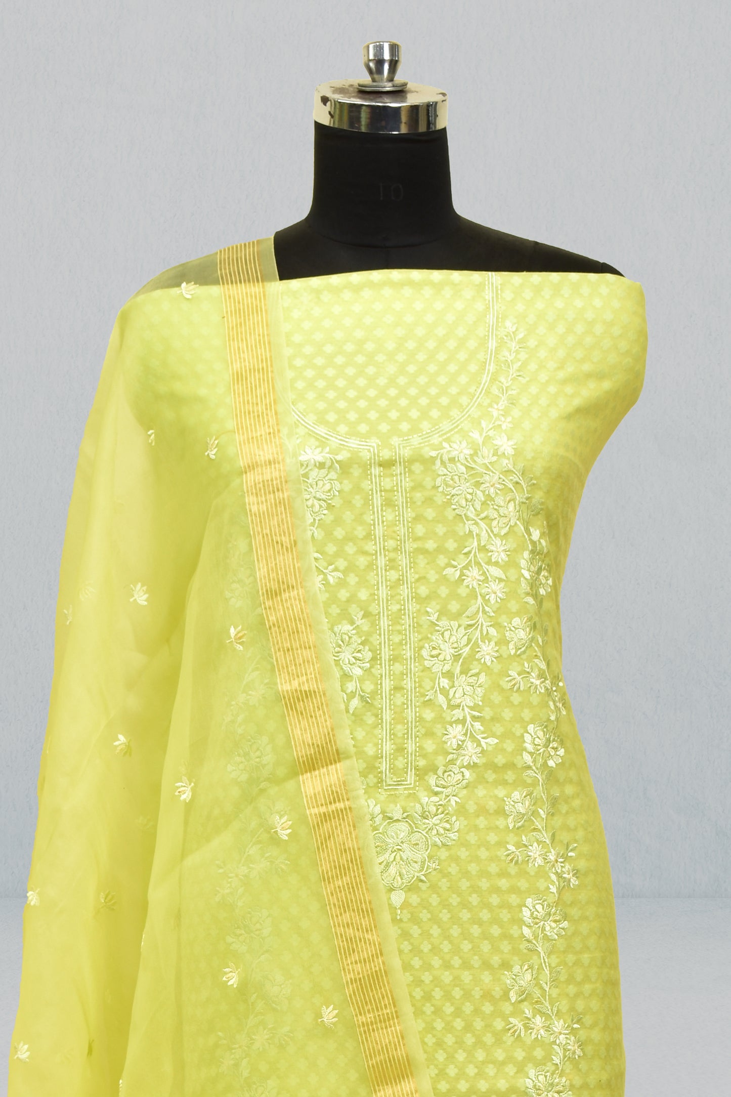 Cotton Cutwork Suit