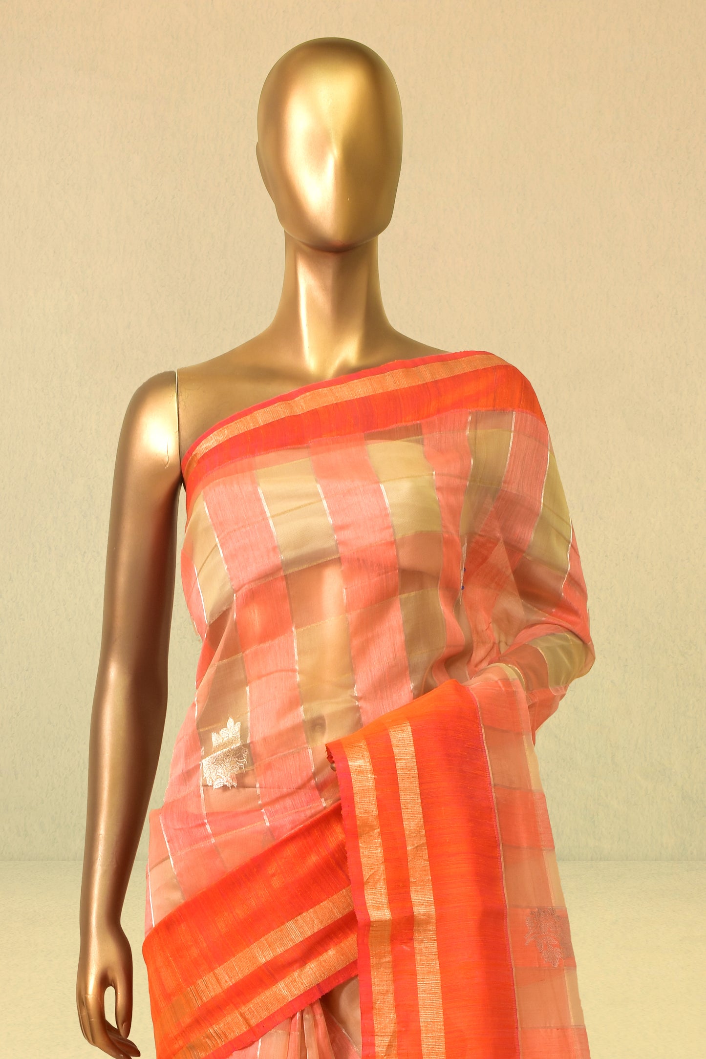 Dupion Cutwork Saree