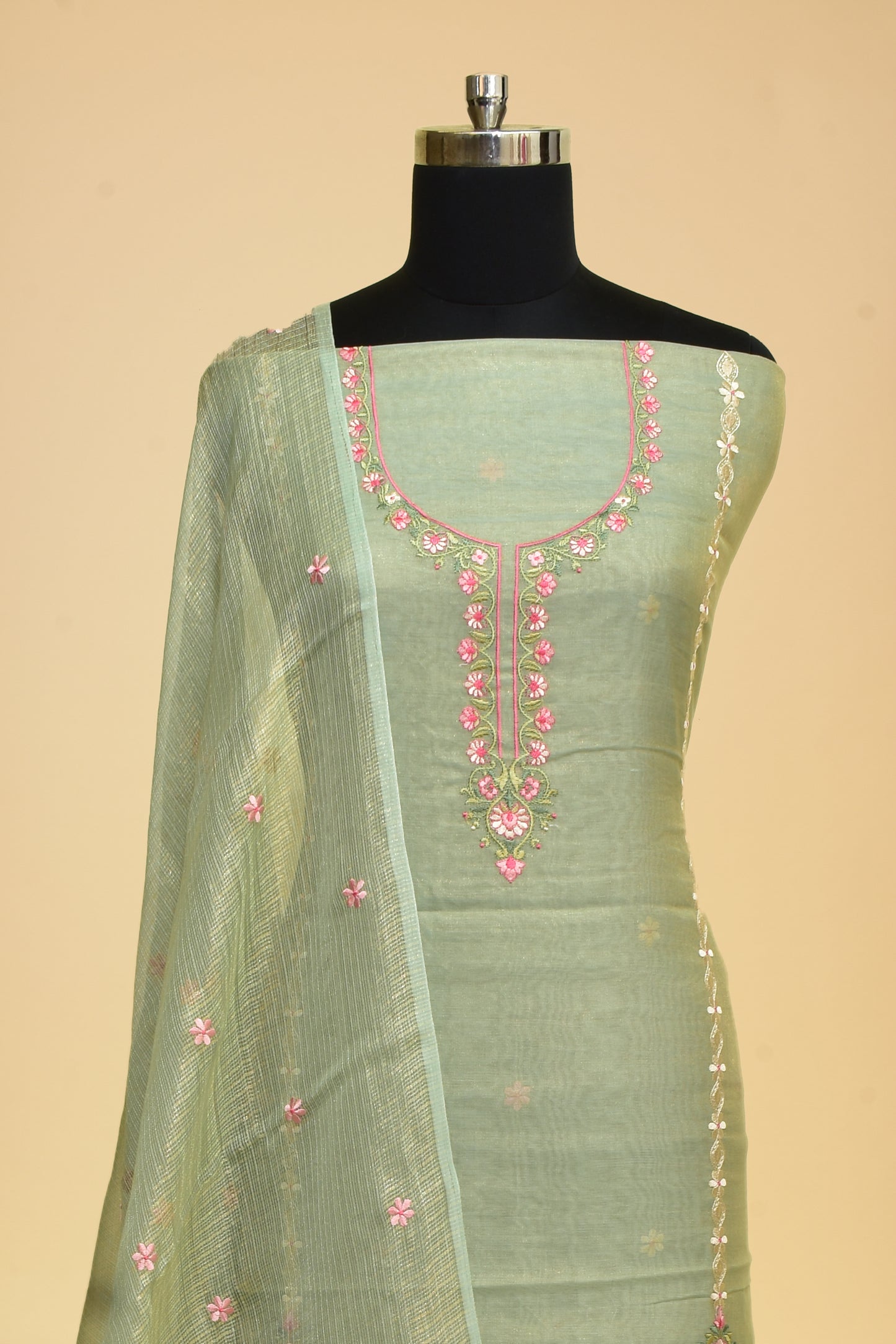 Cotton Embroidery Suit