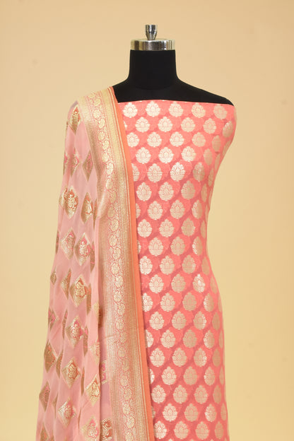 Handwoven Chiffon Booti Suit