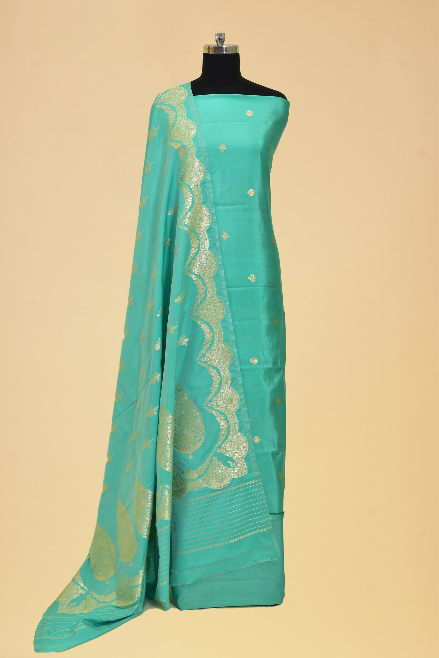 Silk Kadwa Booti Suit