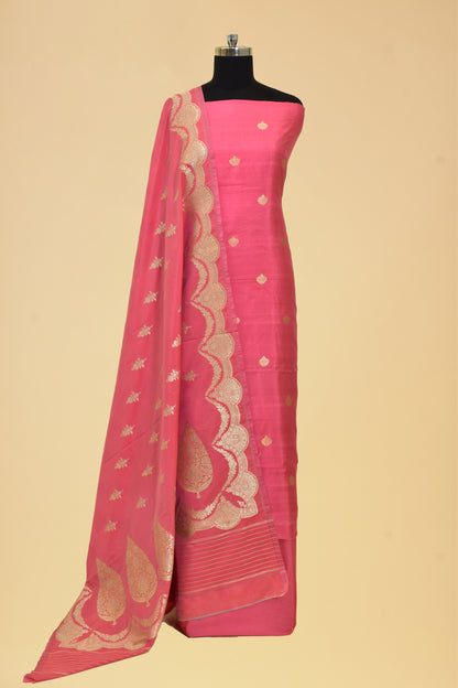 Silk Kadwa Booti Suit