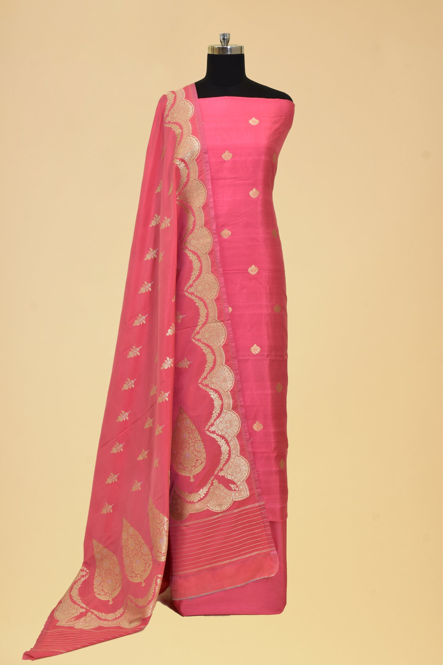 Silk Kadwa Booti Suit