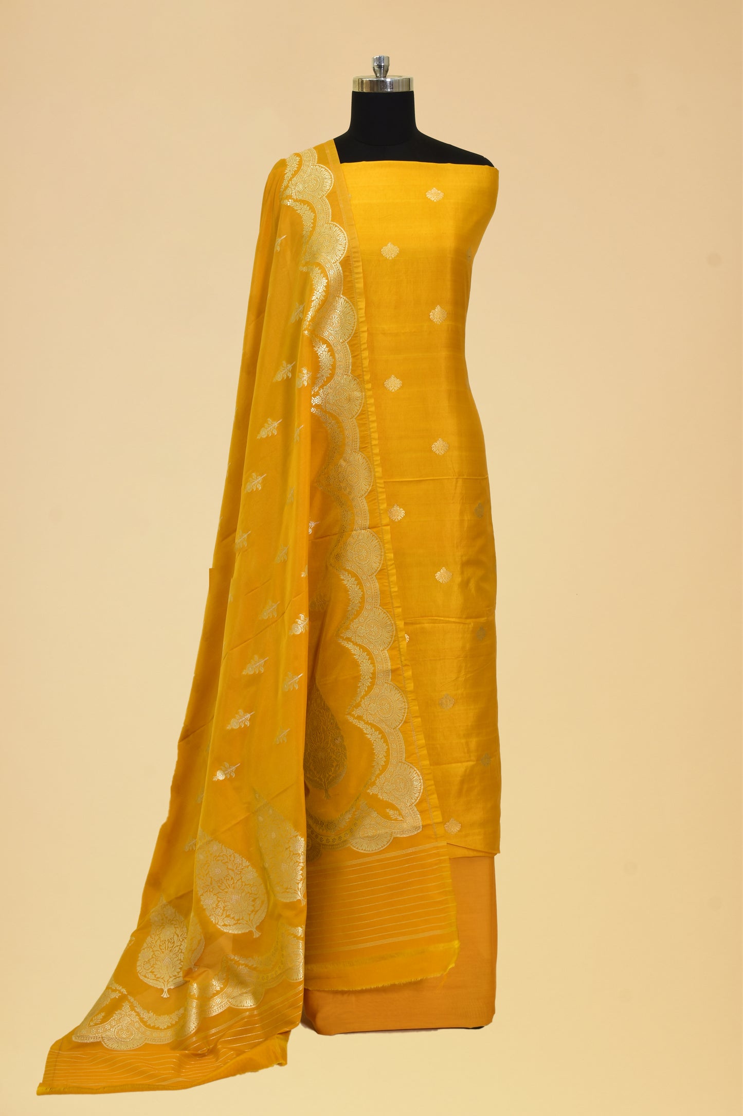 Silk Kadwa Booti Suit