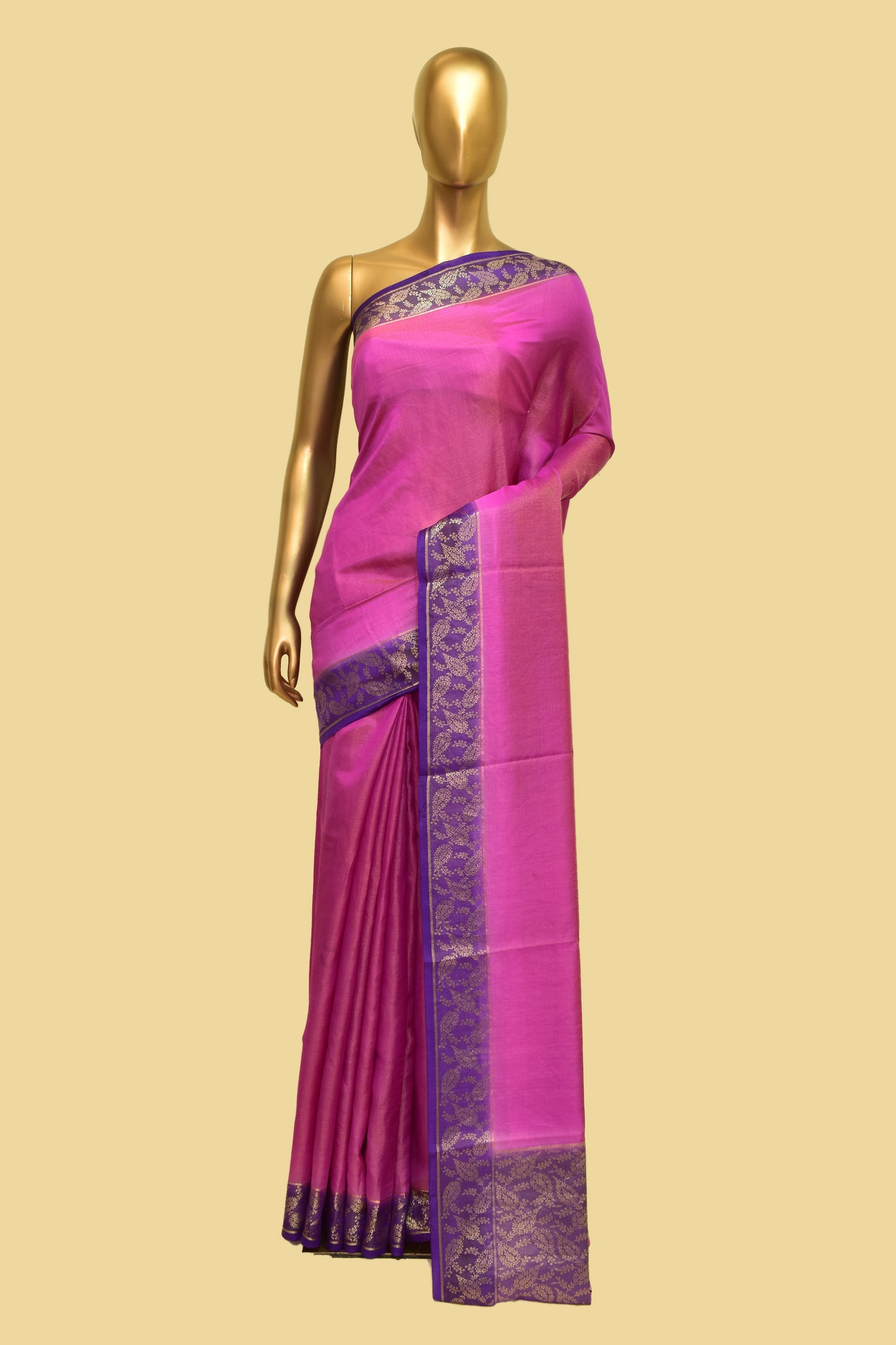 Tissue Plain Saree