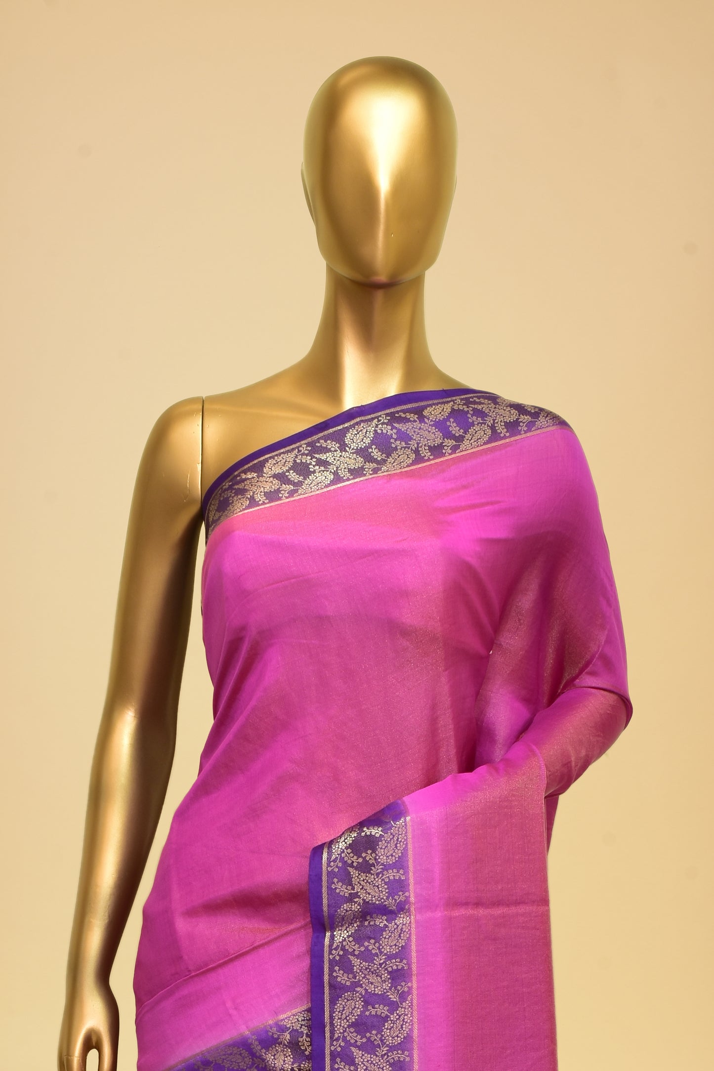 Tissue Plain Saree