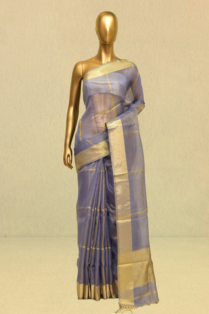 Handwoven Tissue Plain Saree