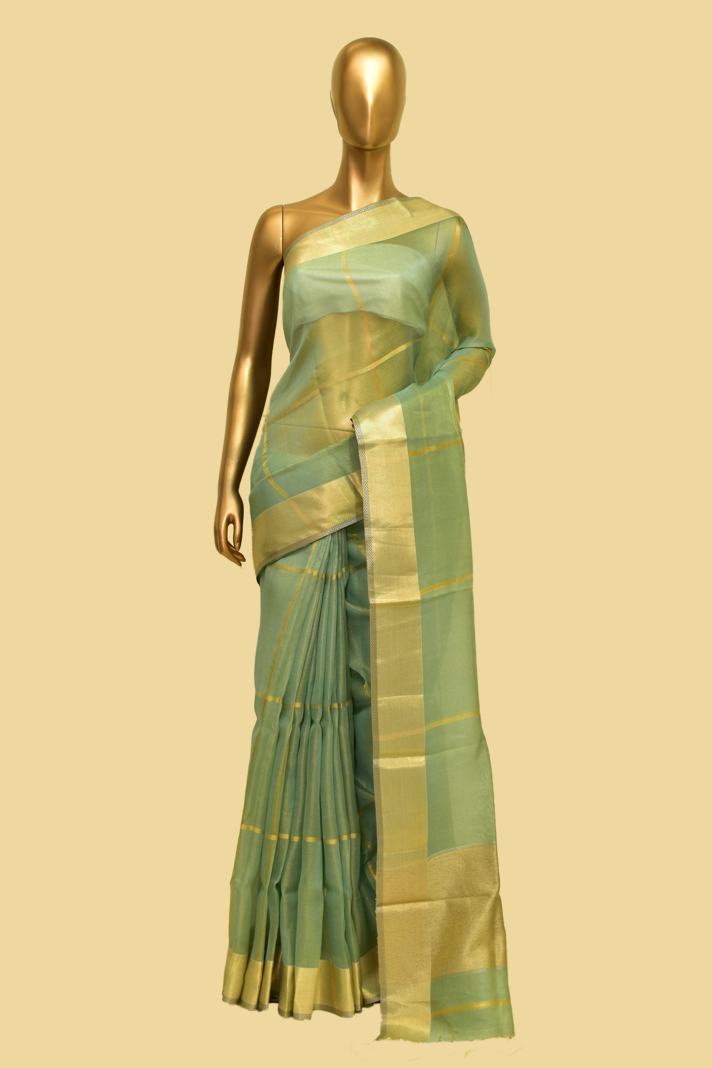 Tissue Plain Saree