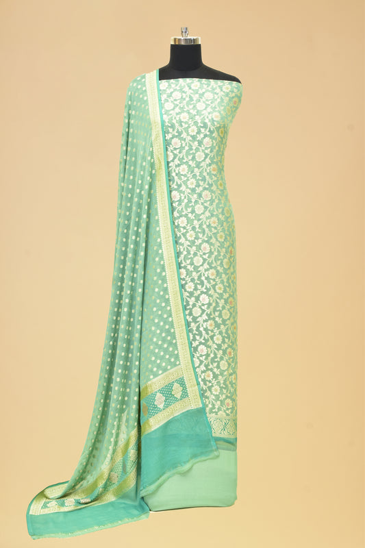 Handwoven Chiffon Cutwork Suit