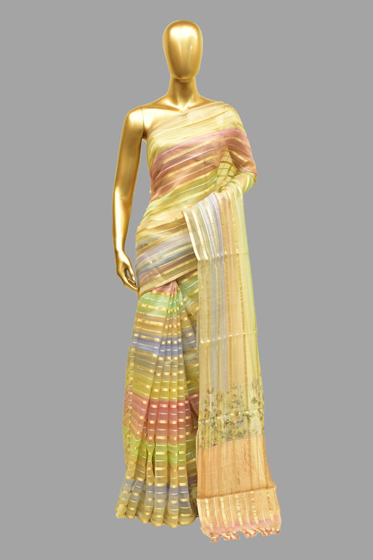 Kora Cutwork Saree