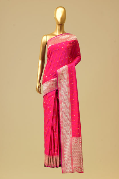 Satin Cutwork Saree