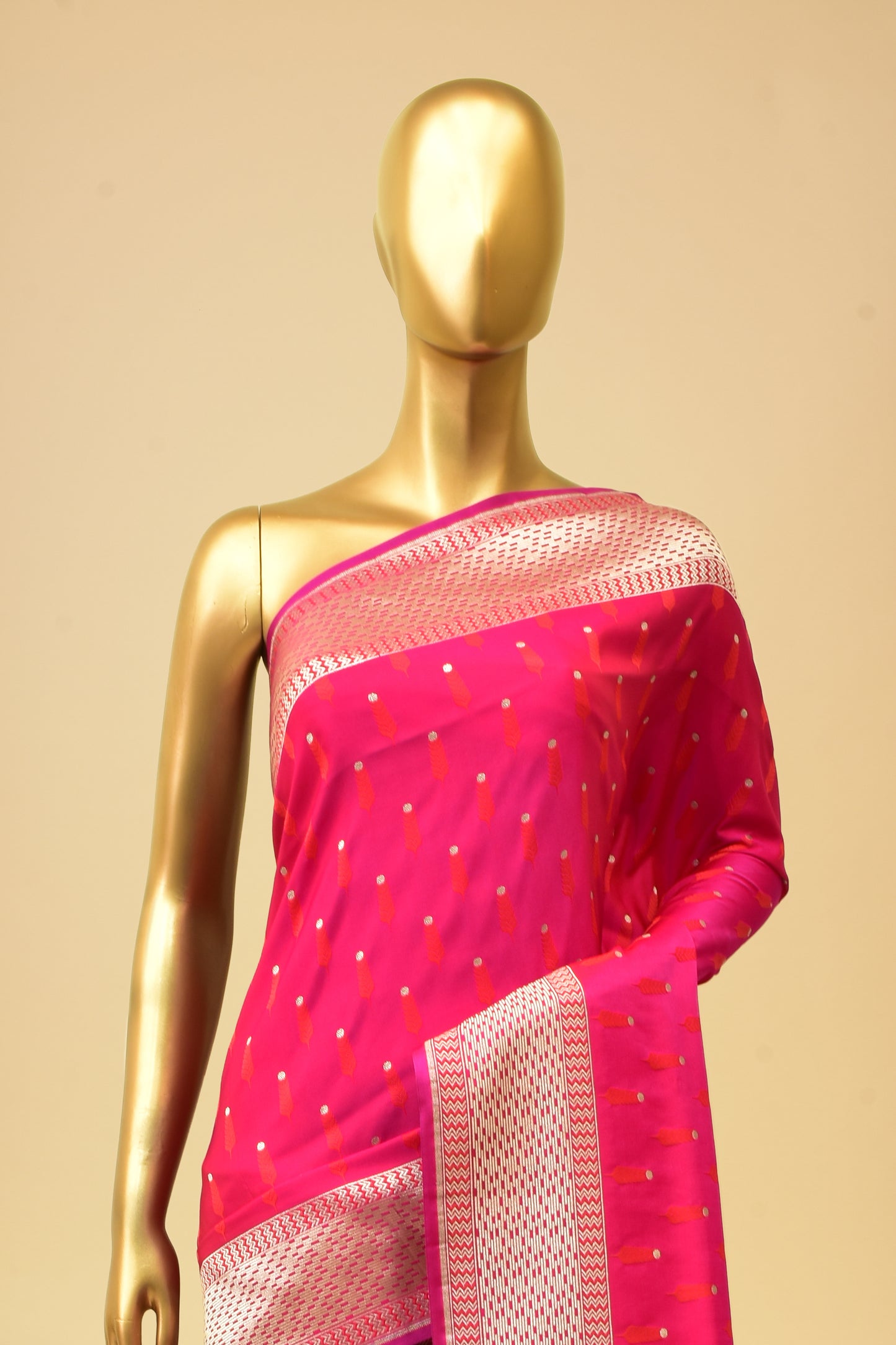 Satin Cutwork Saree