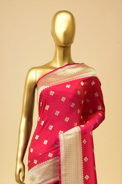 Satin Cutwork Saree