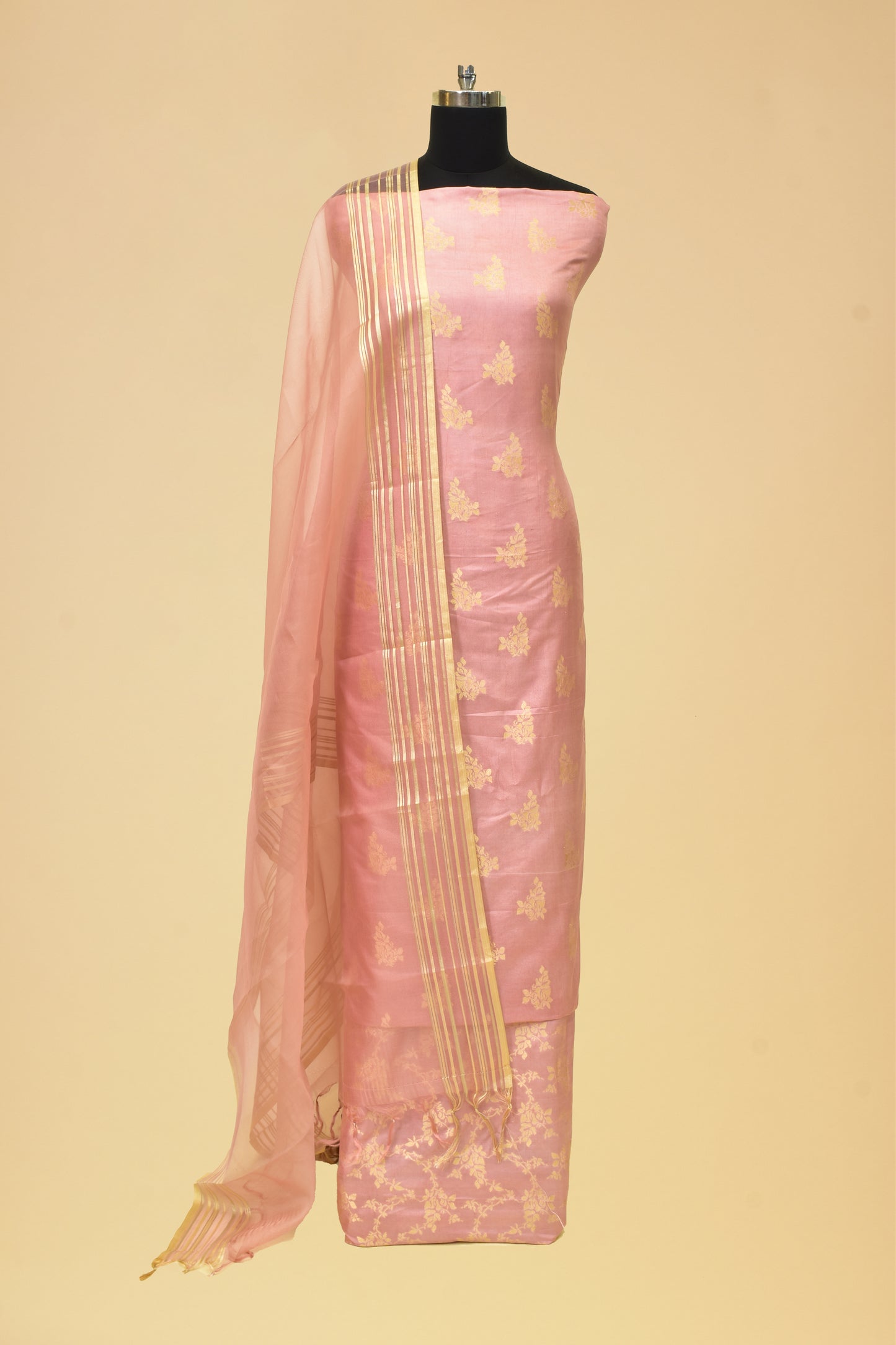 Silk Cutwork Suit