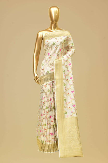 Art Georgette Cutwork Saree