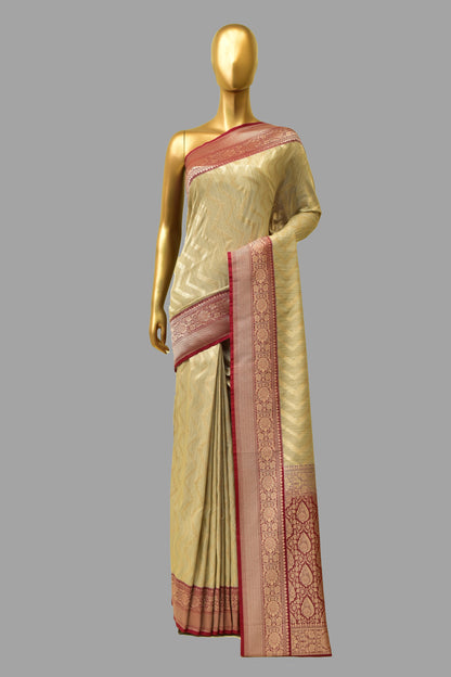 Tusser Cutwork Saree