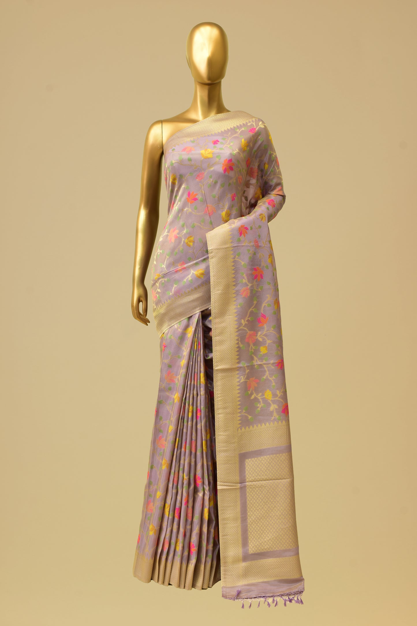 Tissue Cutwork Saree