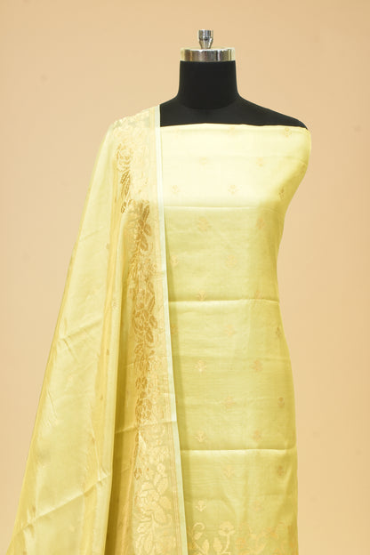 Handwoven Tissue Silk Kadwa Suit