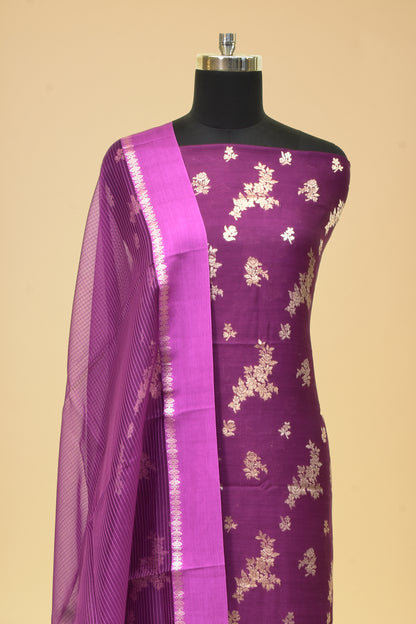 Handwoven Silk Cutwork Suit