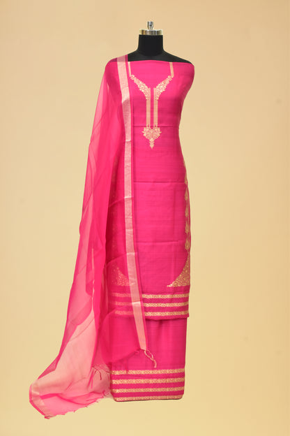 Handwoven Cotton Jaamdani Suit